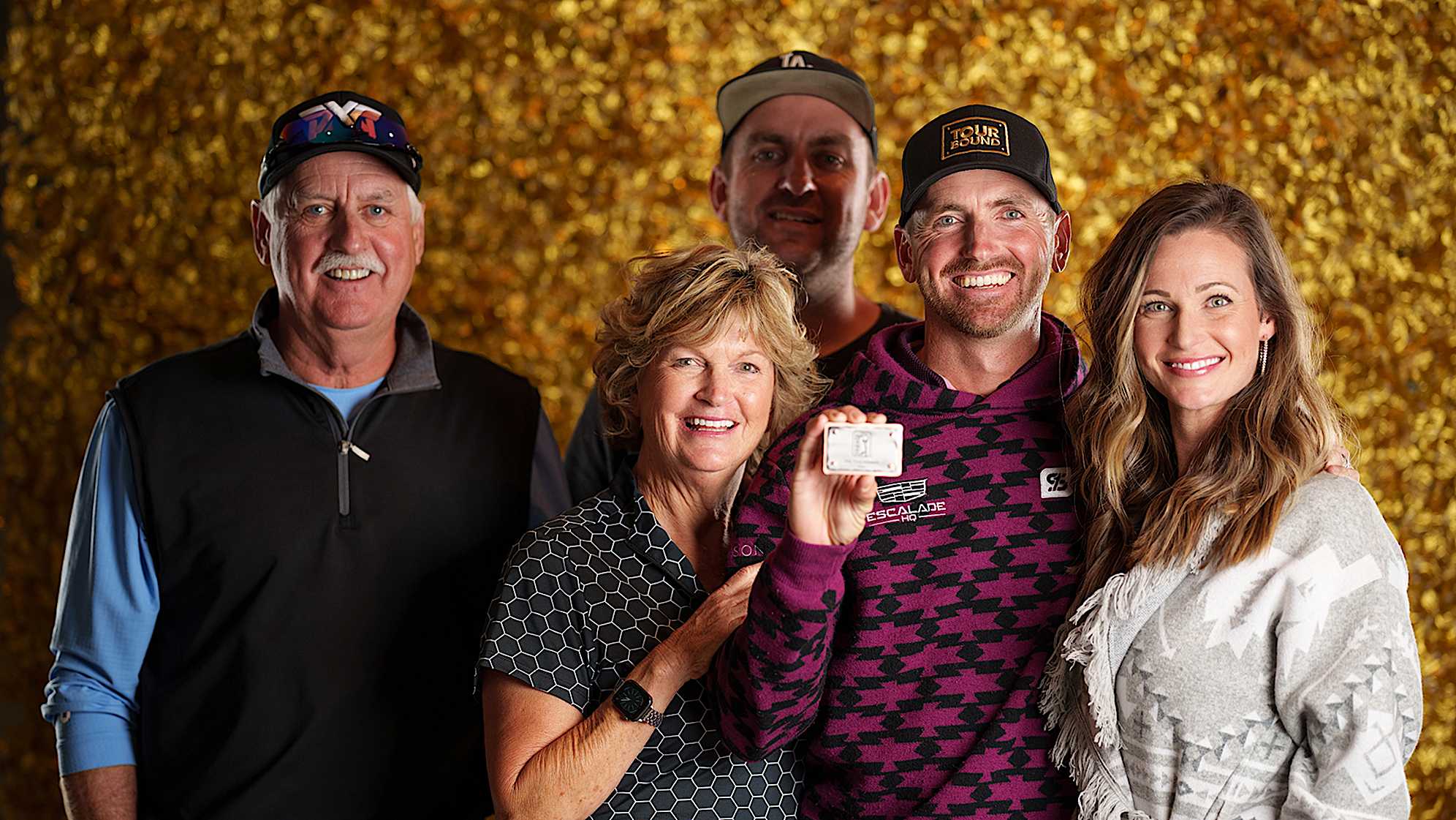 NEWBURGH, INDIANA - OCTOBER 08: Kevin Dougherty poses for a photo at a studio shoot during the Korn Ferry Tour Championship presented by United Leasing and Finance at Victoria National Golf Club on October 8, 2023 in Newburgh, Indiana. (Photo by Andrew Wevers/PGA TOUR)