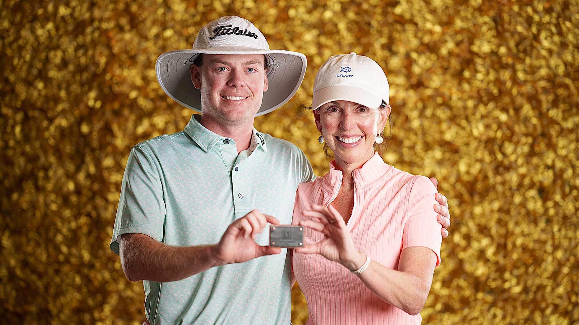 NEWBURGH, INDIANA - OCTOBER 08: Joe Highsmith poses for a photo at a studio shoot during the Korn Ferry Tour Championship presented by United Leasing and Finance at Victoria National Golf Club on October 8, 2023 in Newburgh, Indiana. (Photo by Andrew Wevers/PGA TOUR)