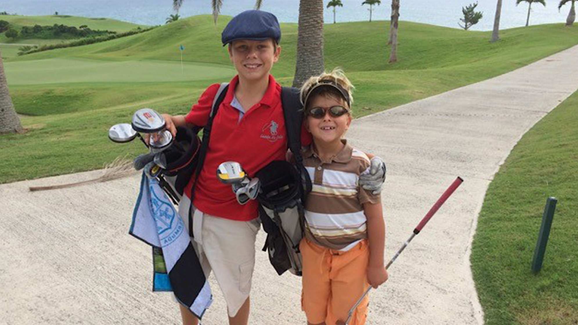 Oliver and brother Benjamin at Port Royal.