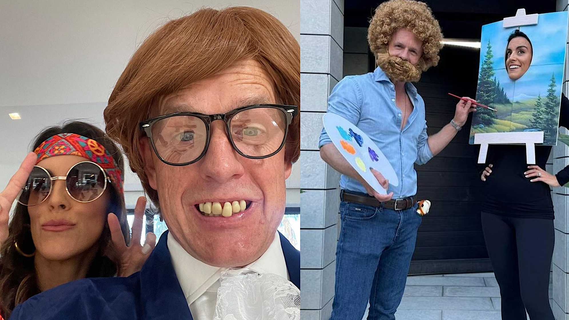 Luke Donald and wife Diane on Halloween. (Luke Donald/Instagram)