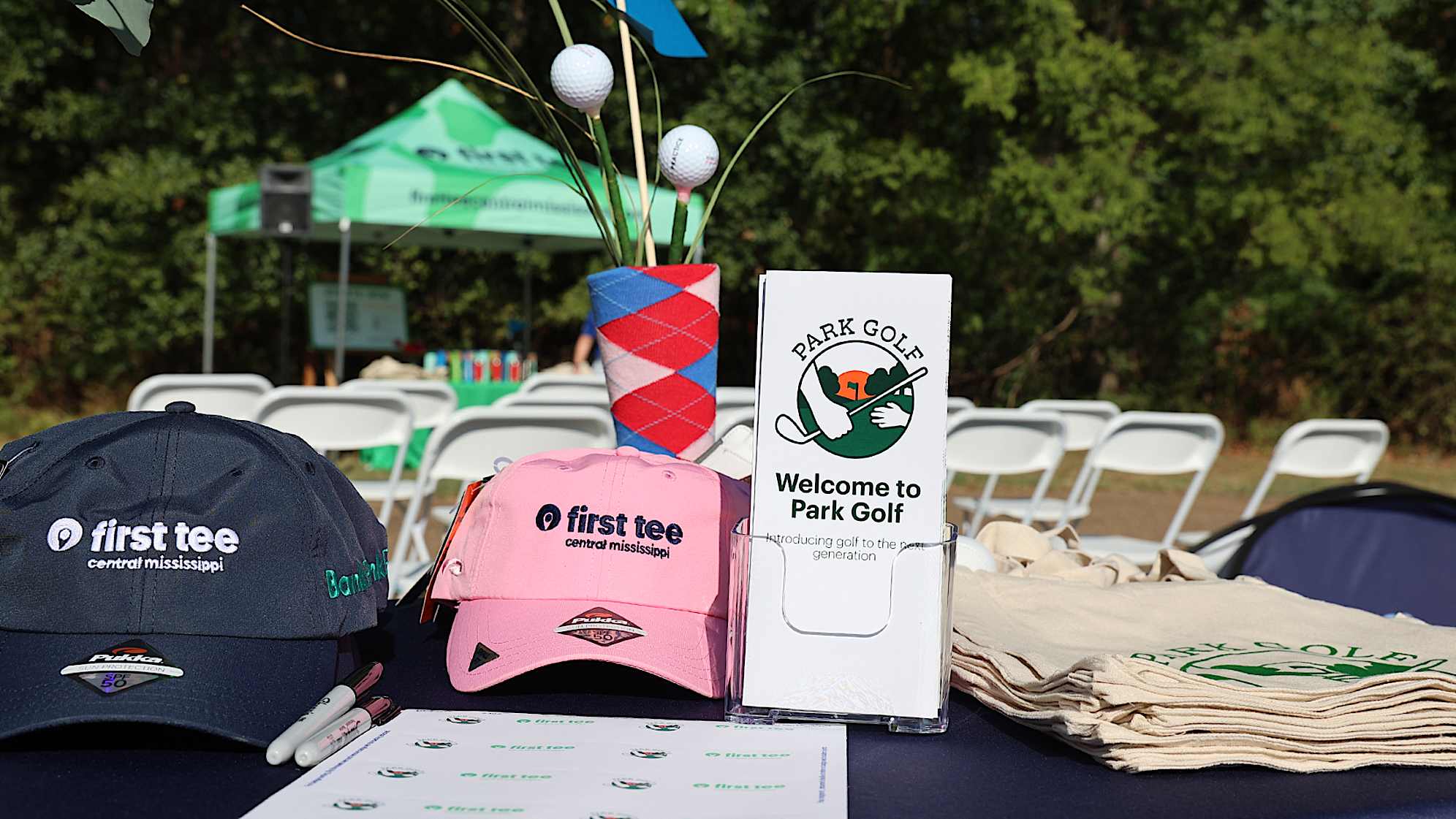 Photos from the groundbreaking ceremony that took place as part of the Sanderson Farms Championship week. (Courtesy First Tee – Central Mississippi)