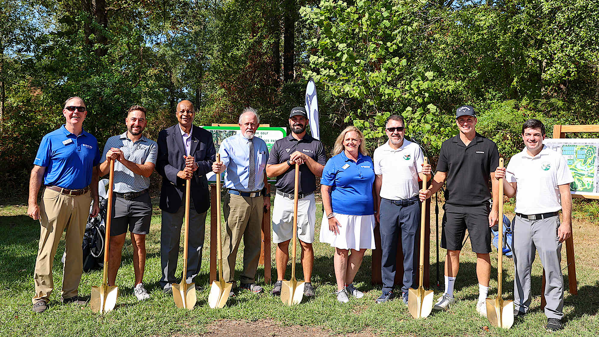 Photos from the groundbreaking ceremony that took place as part of the Sanderson Farms Championship week. (Courtesy First Tee – Central Mississippi)