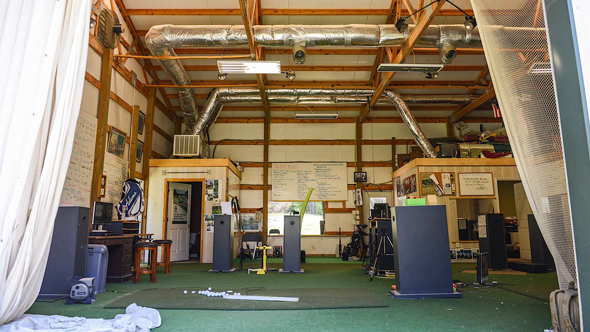 CHAPIN, SC - MAY 24:  A hitting bay at the George Bryan Golf Academy , the home practice facility of Wesley Bryan and George Bryan IV, on May 24, 2016 in Chapin, South Carolina. (Photo by Keyur Khamar/PGA TOUR)