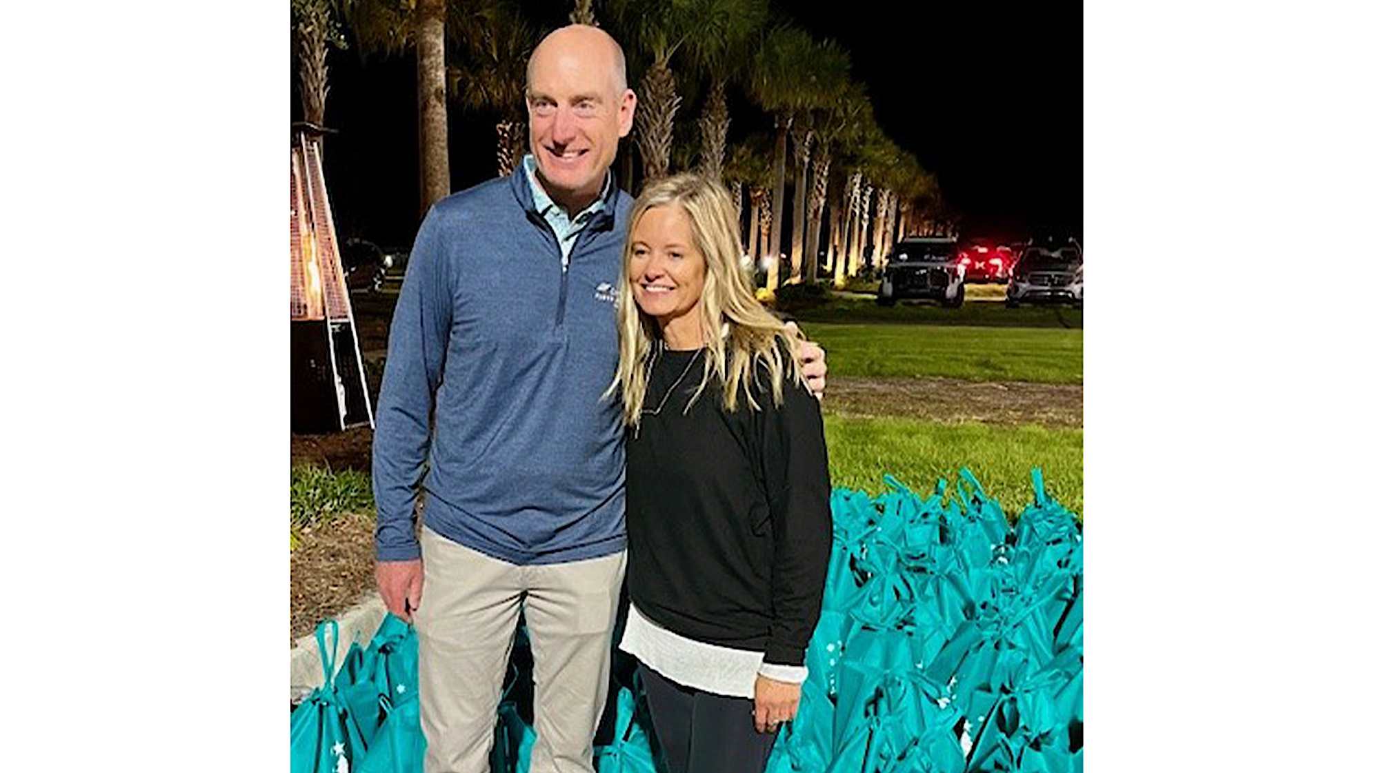 Jim and Tabitha Furyk at the annual Jim & Tabitha Furyk Foundation "Hope for the Holidays" event. (Photos courtesy the Jim & Tabitha Furyk Foundation)