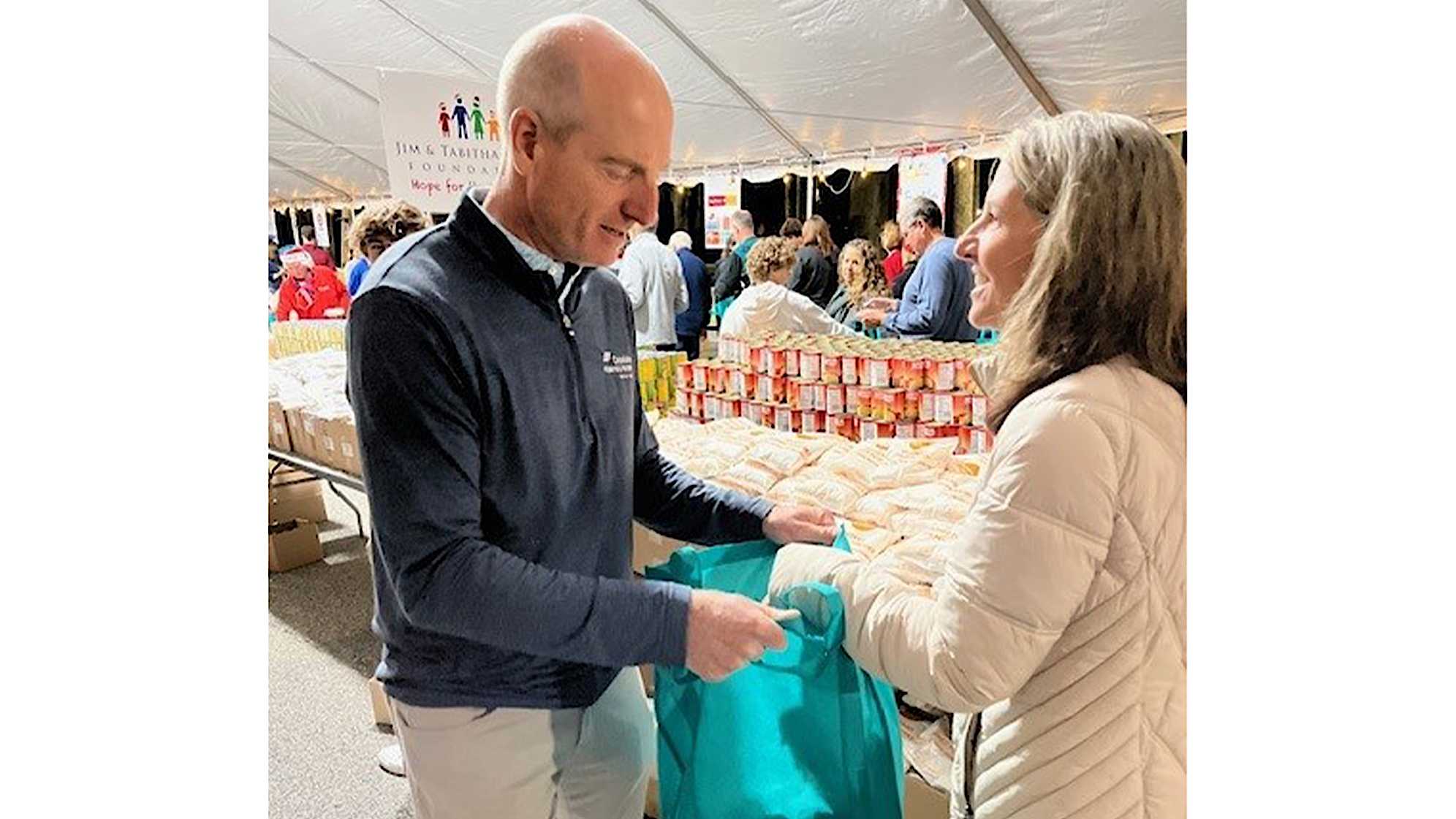 Jim Furyk at the annual Jim & Tabitha Furyk Foundation "Hope for the Holidays" event. (Photos courtesy the Jim & Tabitha Furyk Foundation)