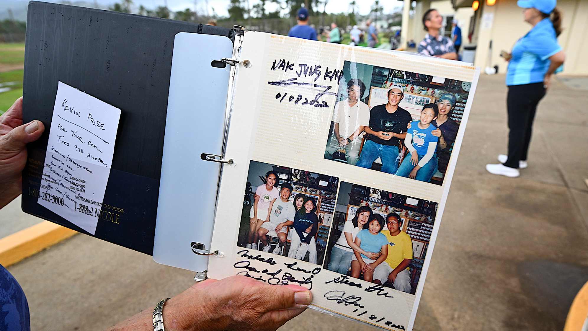 Old copy photos of Chan Kim prior to Sony Open in Honolulu, Hawaii. (Tracy Wilcox/PGA TOUR)