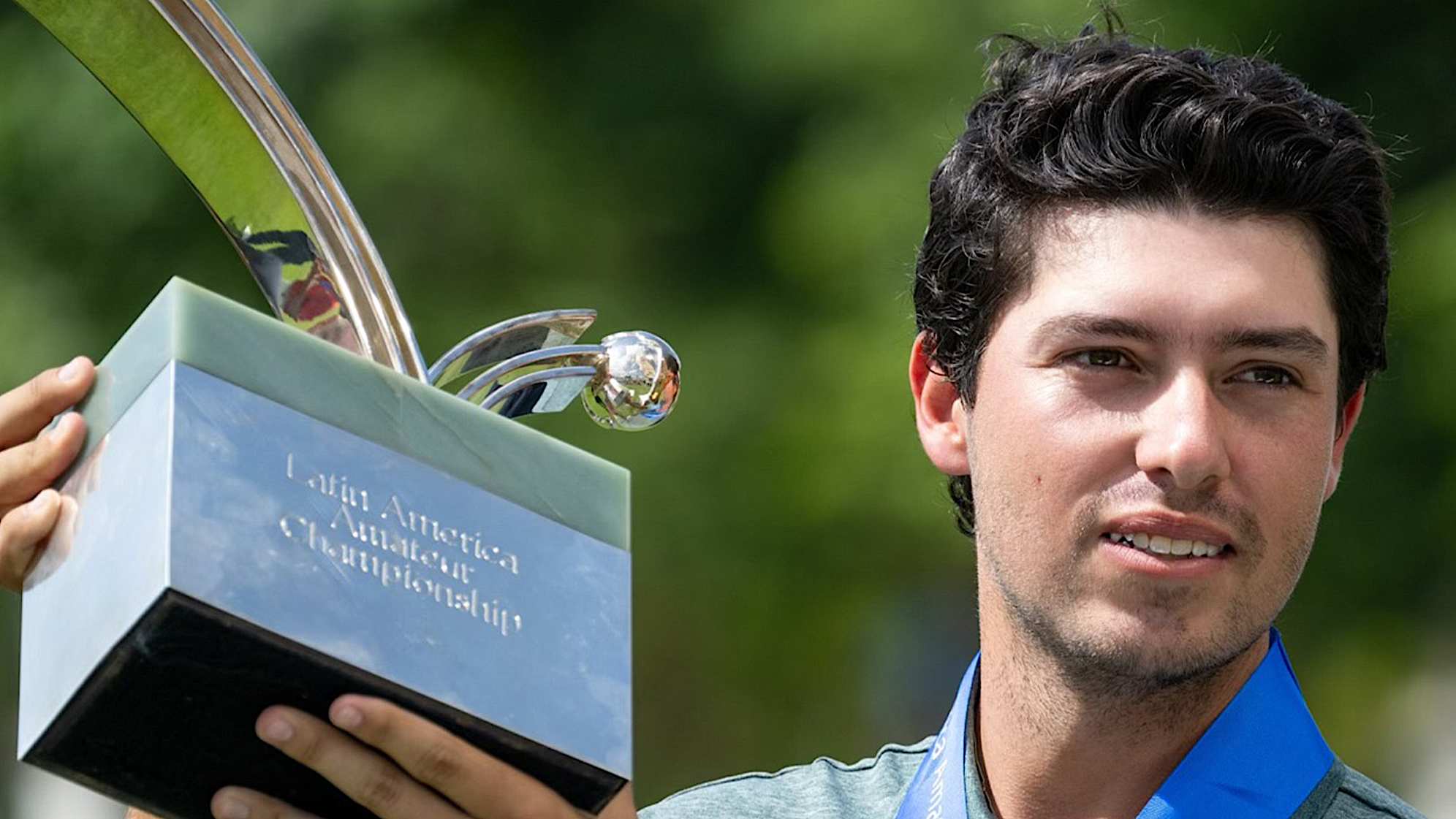 Santiago De la Fuente after winning the Latin America Amateur champion. (Courtesy de la Fuente)