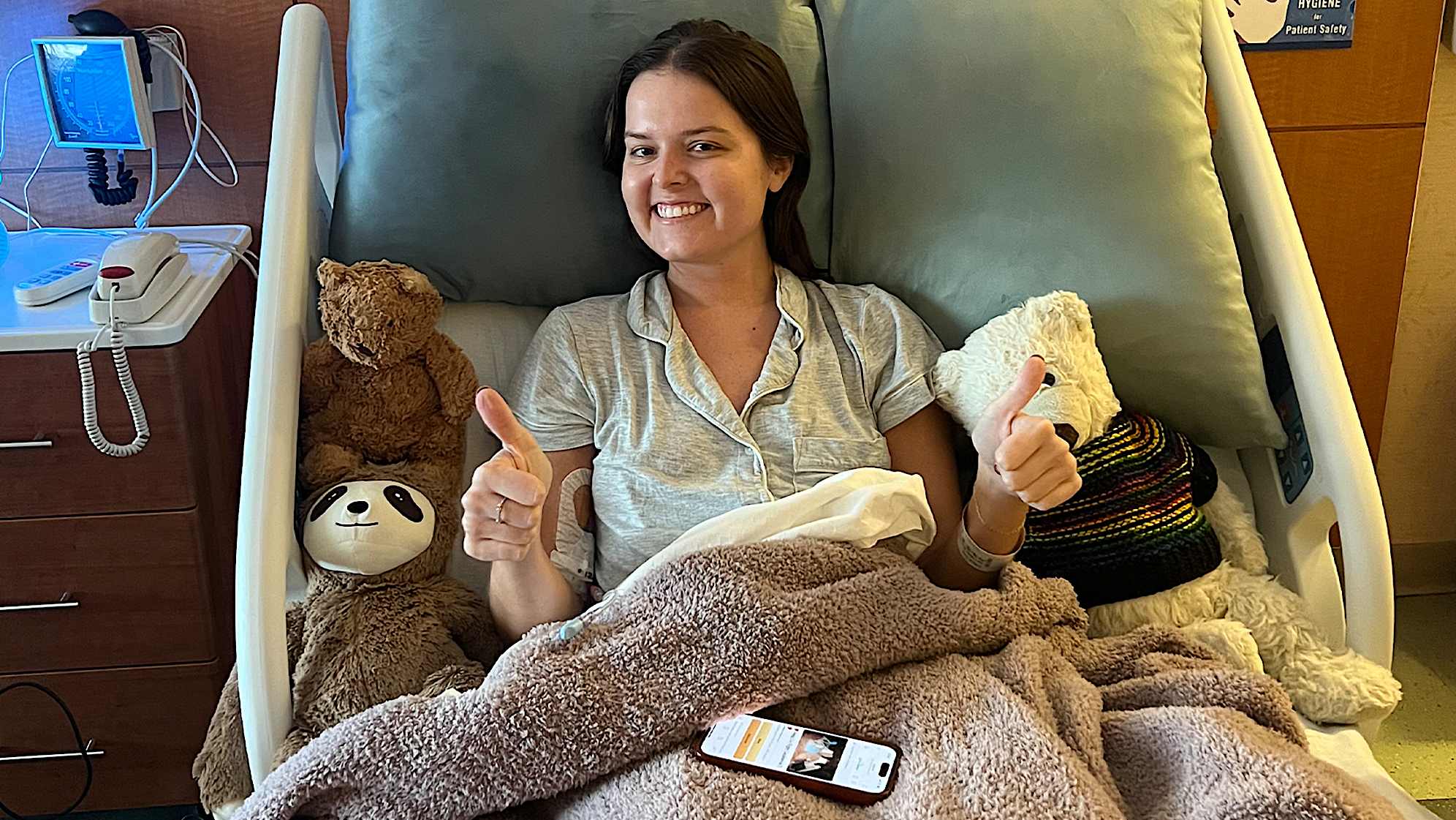 Olivia was diagnosed with leukemia on Nov. 8 and began chemotherapy three days later at Jacksonville’s Mayo Clinic. (Courtesy Olivia Scaturro)
