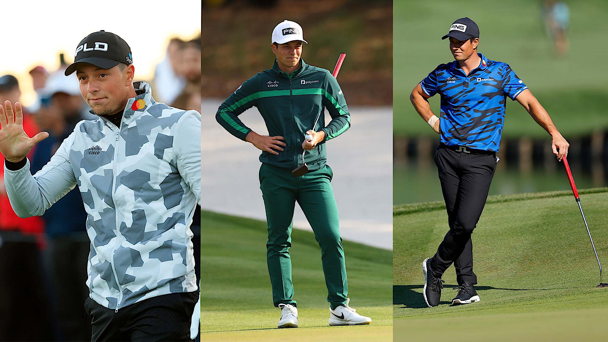 Viktor Hovland at past and current editions of THE PLAYERS Championship. (Getty Images)