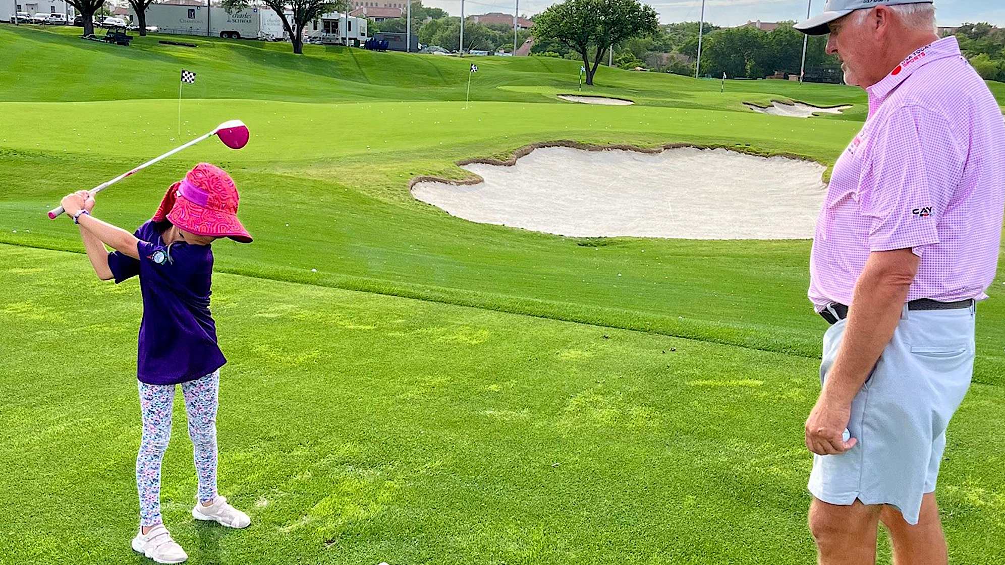 Tuesday of this week’s Invited Celebrity Classic hosted a Youth Clinic presented by Energy Transfer that welcomed kids from First Tee Greater Dallas, First Tee Fort Worth and Momentous Institute. (Credit Doug Milne)