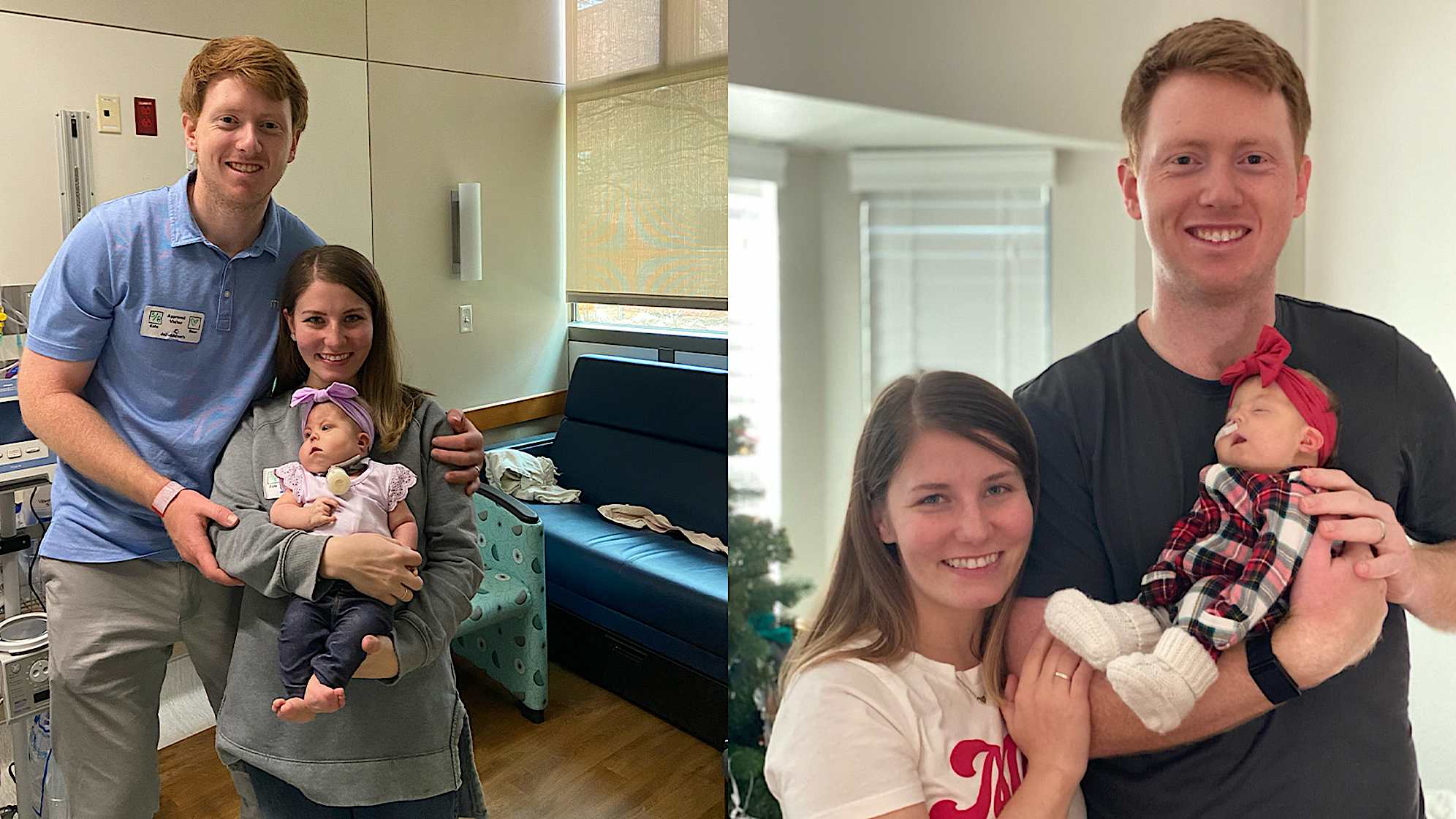 Hayden Springer with his wife Emma and their daughter Sage. (Courtesy Springer Family)