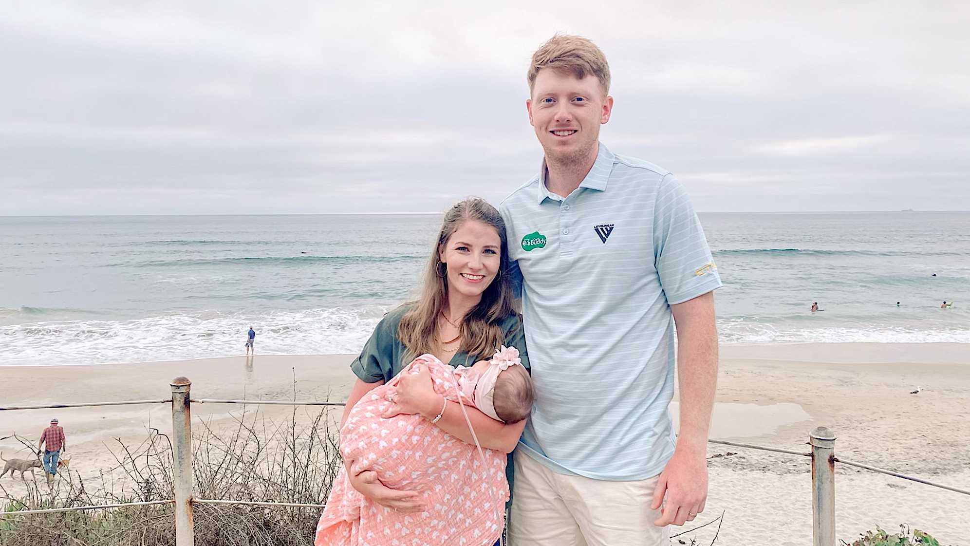 Hayden Springer with his wife Emma and their daughter Sage. (Courtesy Springer Family)