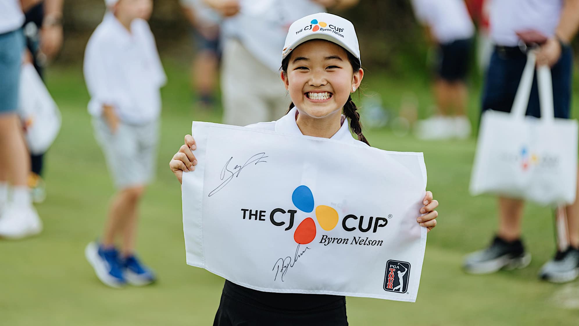 Bridge Kids, an initiative of title sponsor, CJ Group, recently enjoyed an afternoon with PGA TOUR players Ryan Palmer and Byeong Hun An ahead of THE CJ CUP Byron Nelson. (Photos courtesy Bridge Kids)