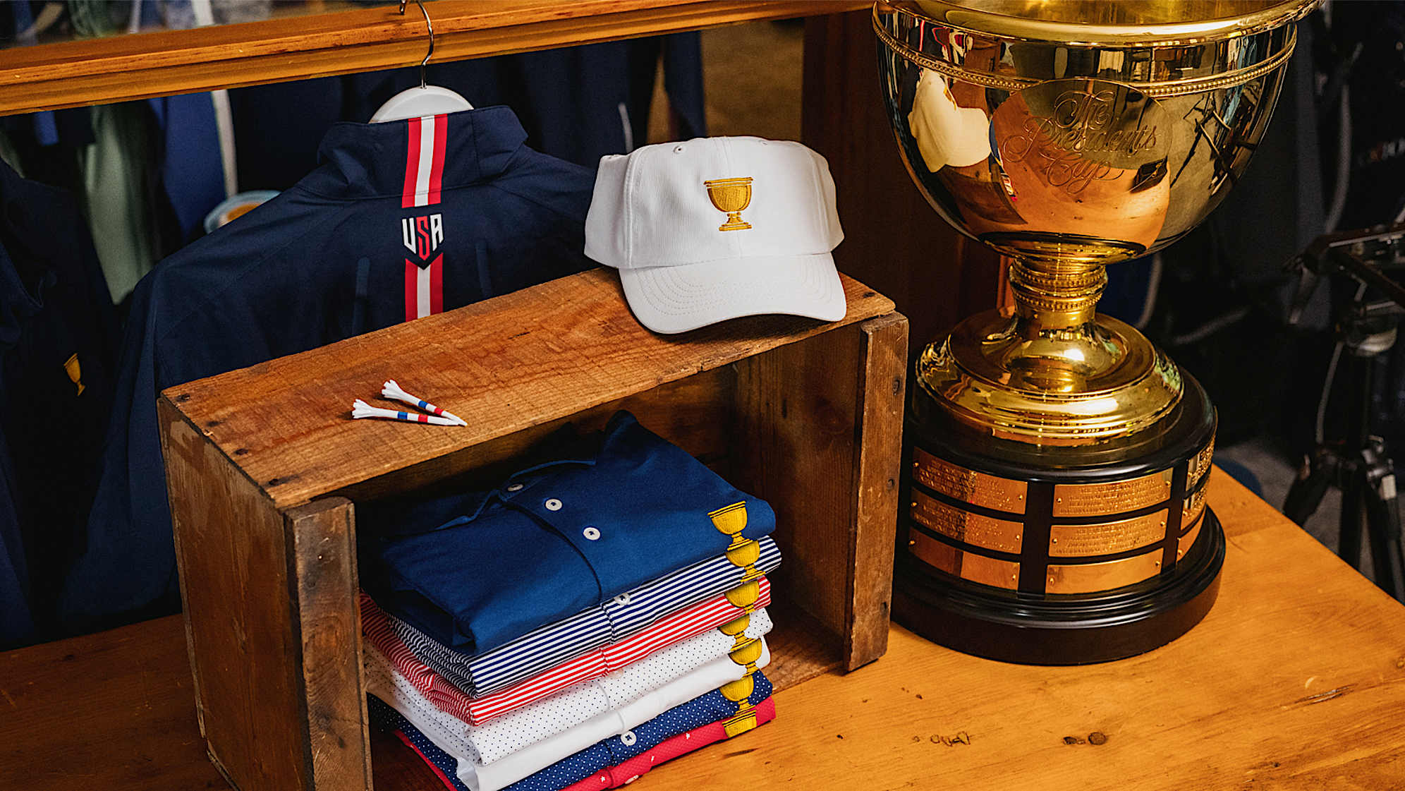 A look at the U.S. Team's Presidents Cup uniforms. (Matt Garies/PGA TOUR)