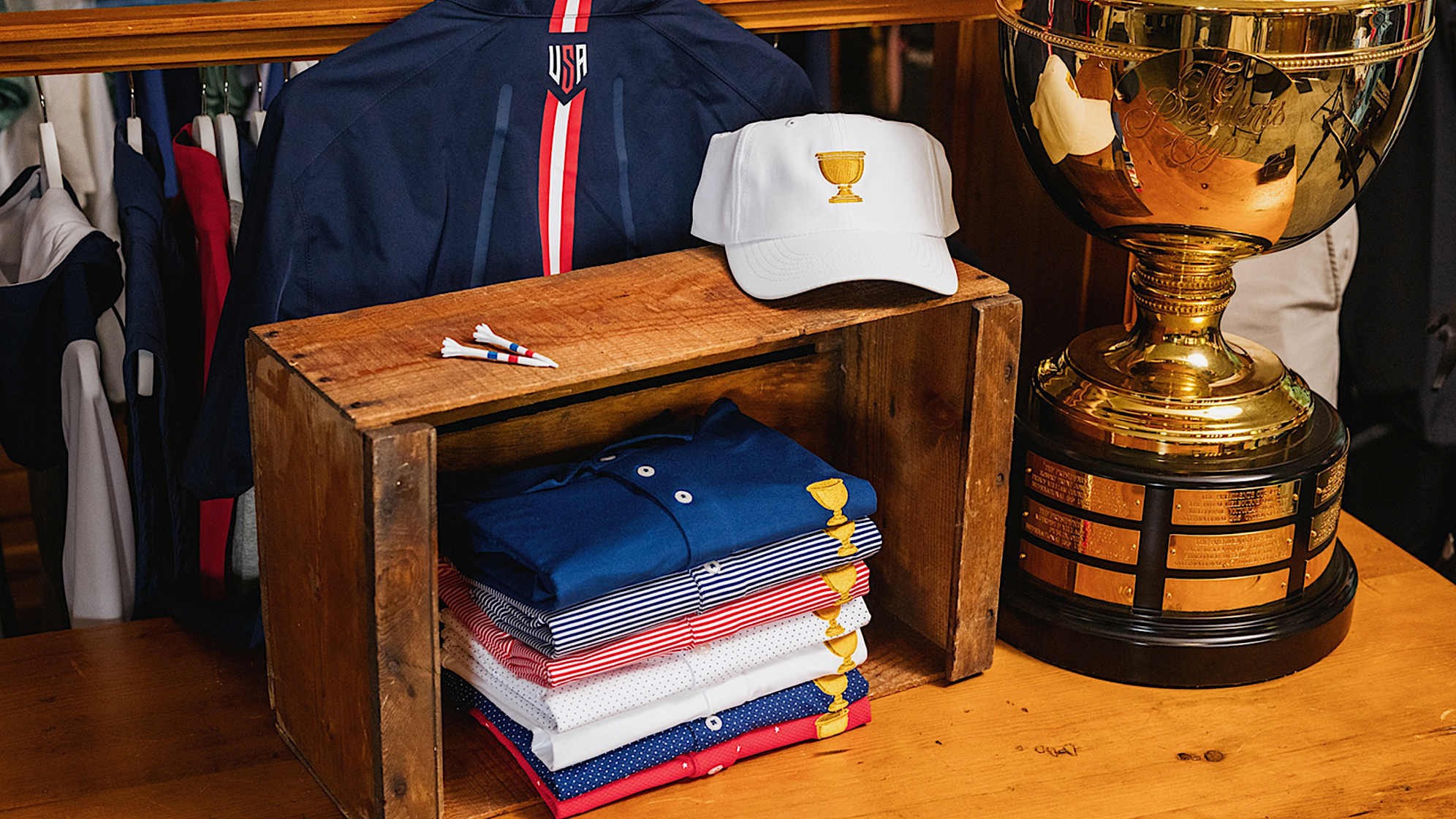 A look at the U.S. Team uniforms for the 2024 Presidents Cup. (Matt Garies/PGA TOUR)