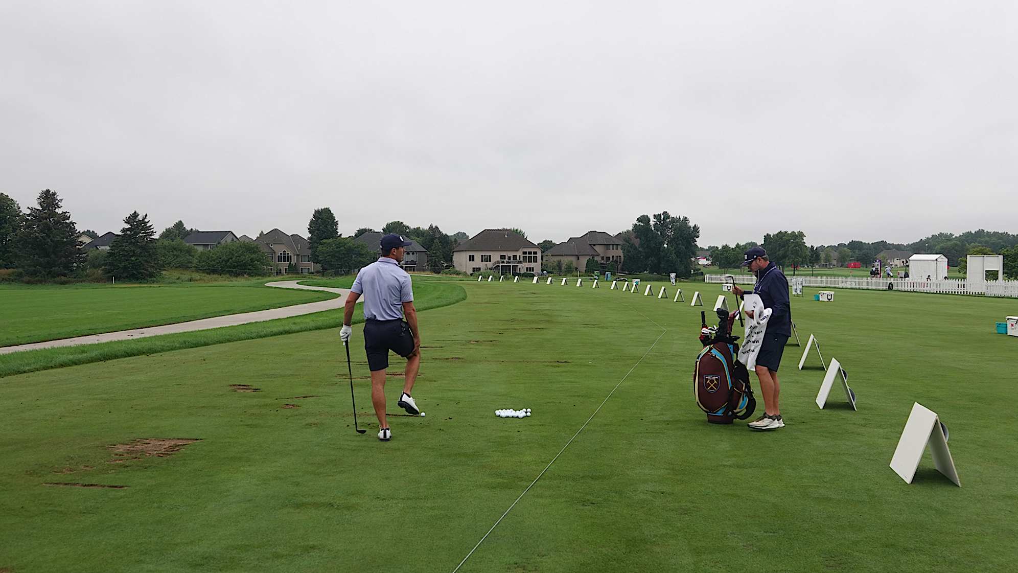 Billy Horschel was the first man on the range at TPC Twin Cities. (Charlie Kane/PGA TOUR)
