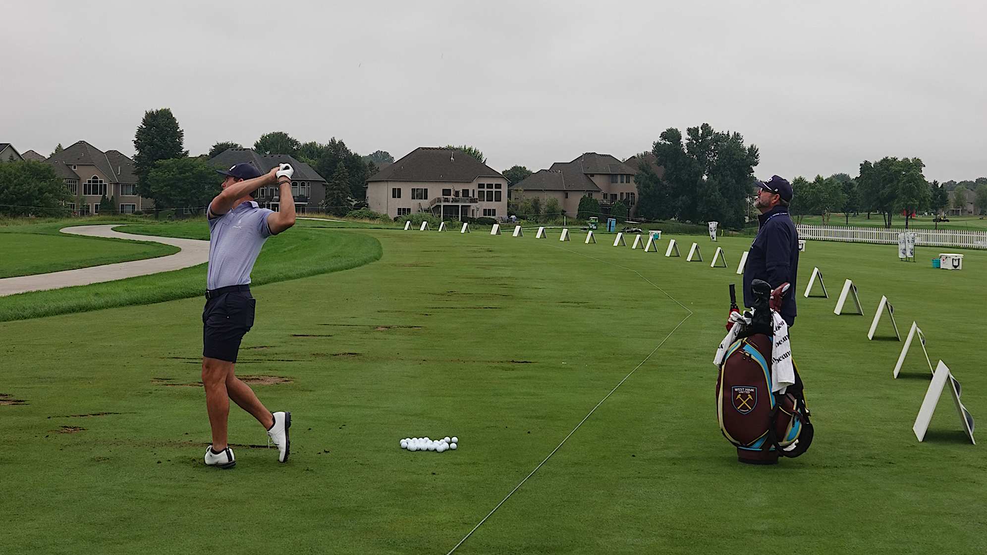                              Billy Horschel was the first man on the range at TPC Twin Cities. (Charlie Kane/PGA TOUR)  