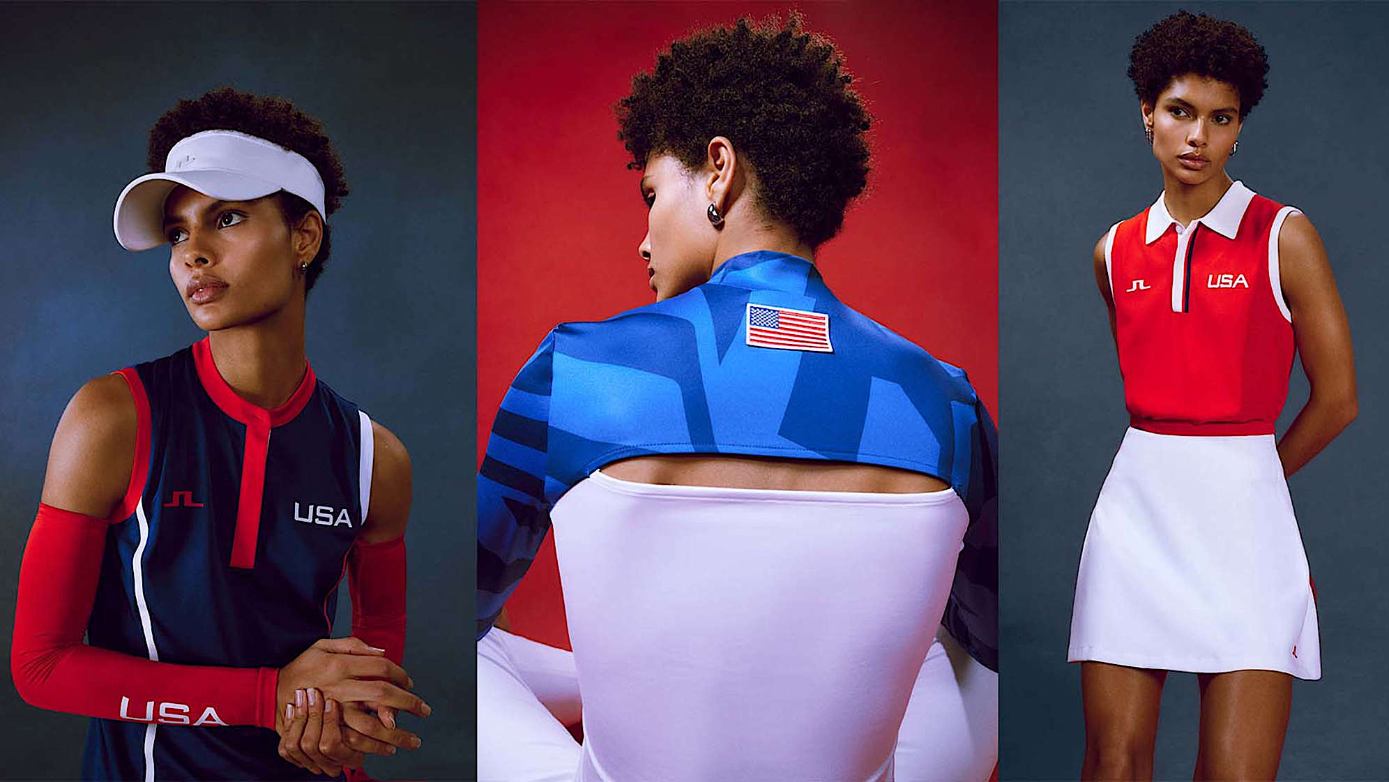 A closer look at the 2024 women's golf Olympic uniforms. (Courtesy J.Lindeberg)