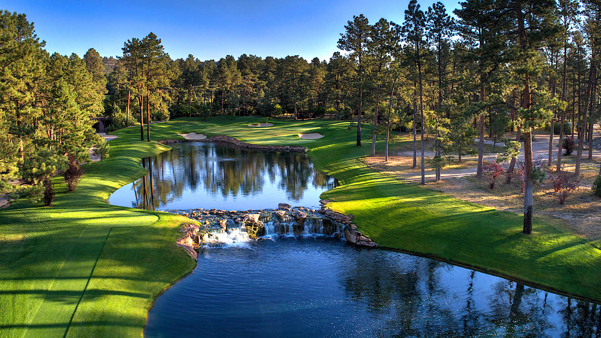 A look at the 16th hole at Castle Pines Golf Club. (Courtesy WGA)