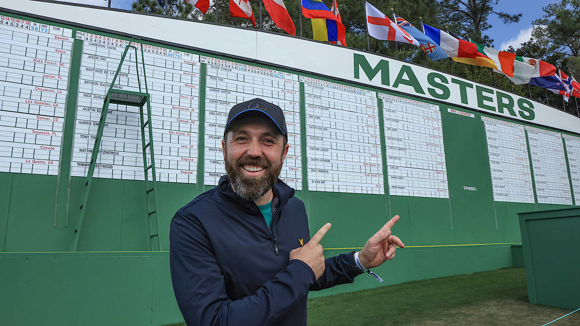 Rick Shiels poses during a practice round prior to the 2024 Masters at Augusta National. (David Cannon/Getty Images)