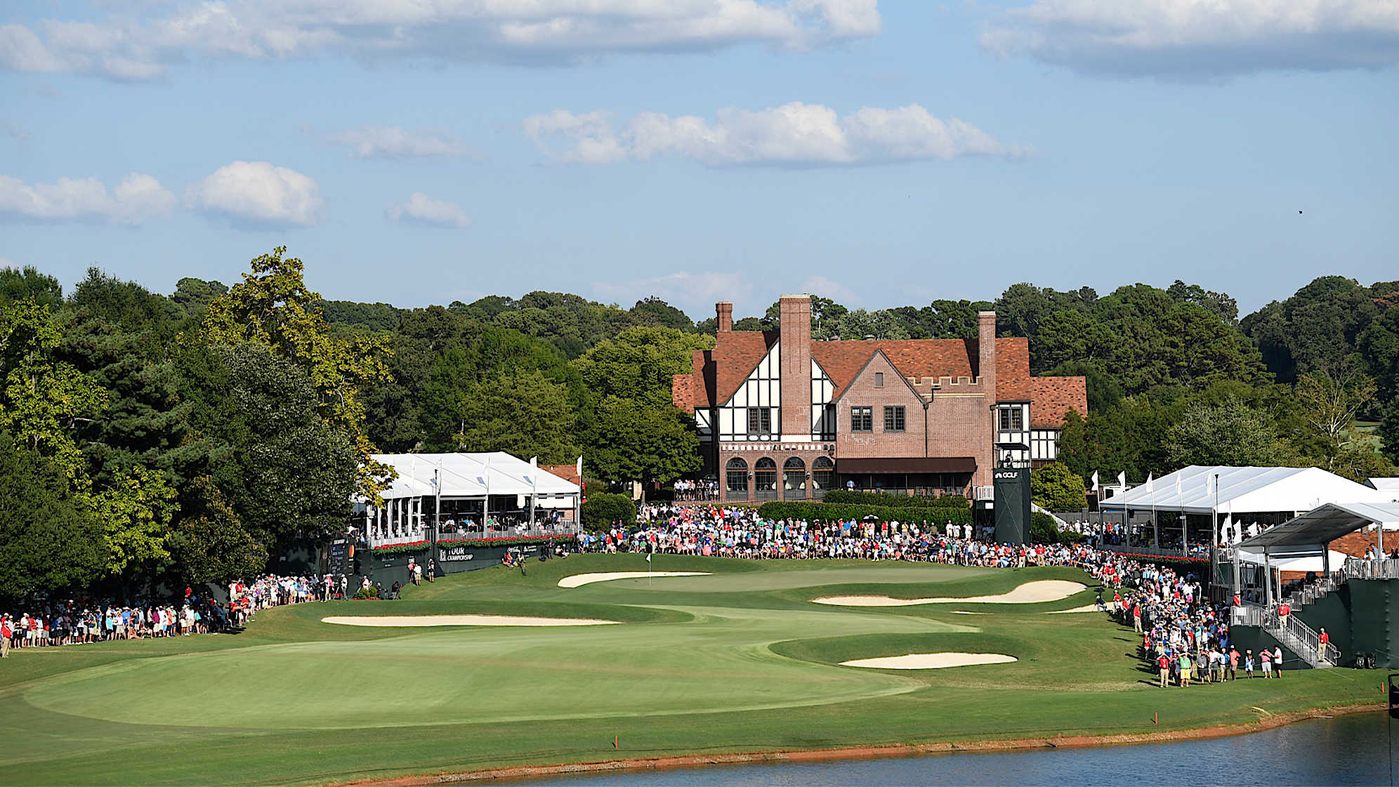 A scenic view of the 18th green at East Lake prior to the renovation. (Chris Condon/PGA TOUR)
