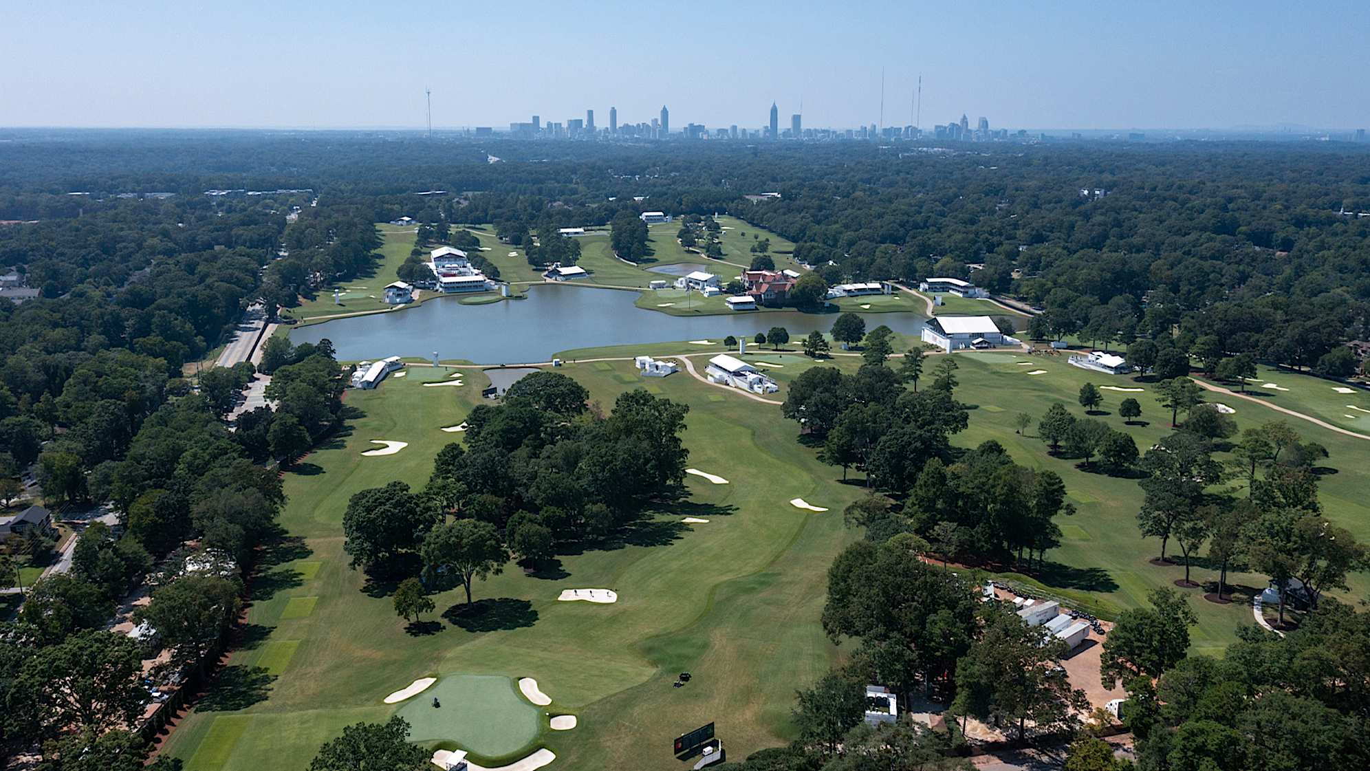 An aerial view of the newly renovated East Lake prior to TOUR Championship. (Chris Condon/PGA TOUR)