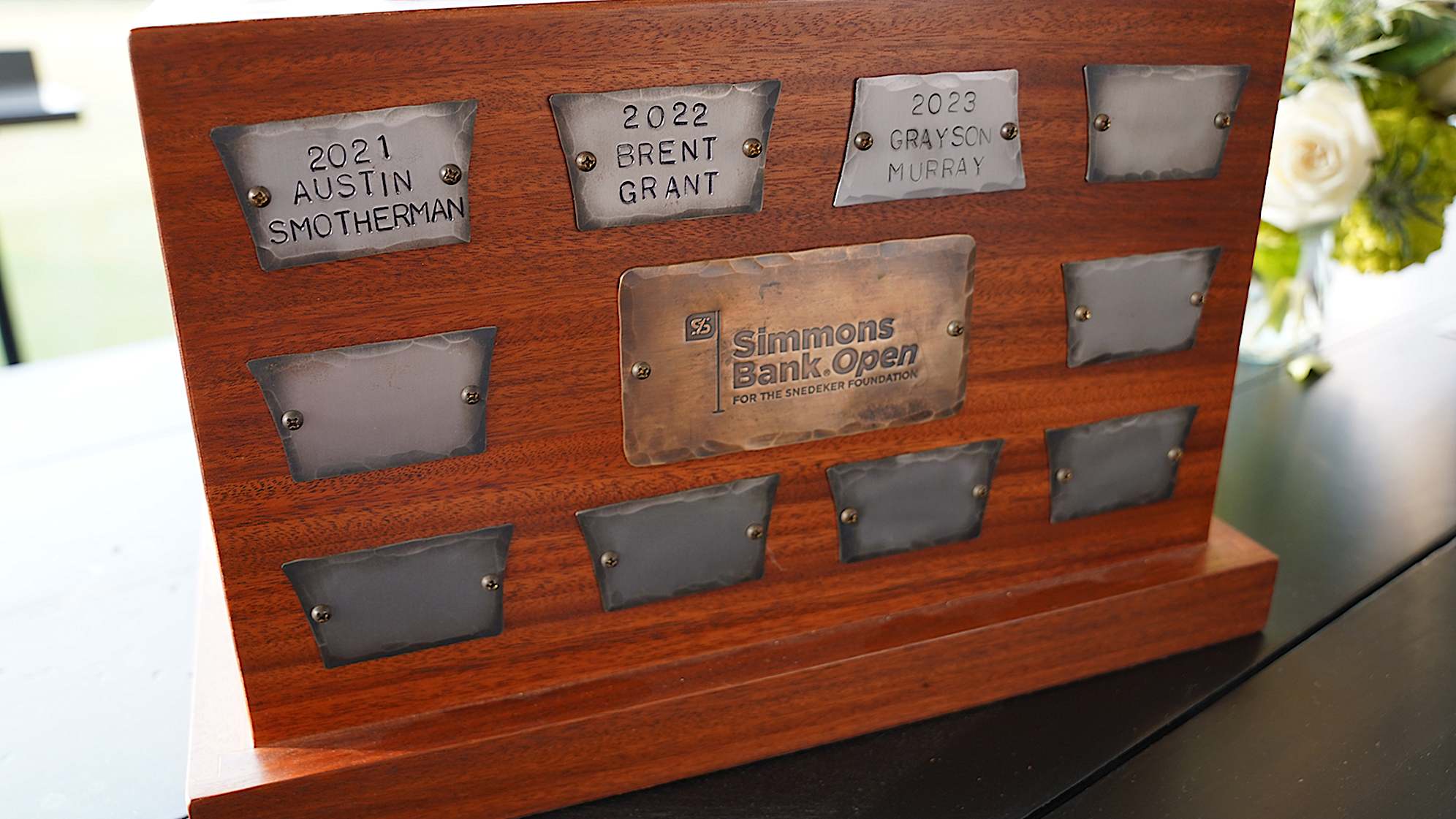Grayson Murray's name is etched on the list of Simmons Bank Open champions. (Devon Reagan/PGA TOUR)                        