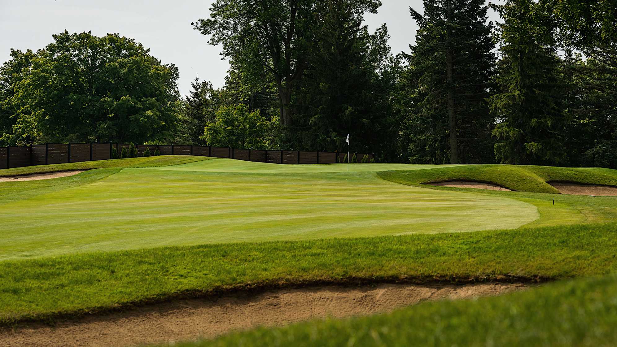 A view of the 18th hole at The Royal Montreal Golf Club. (Matt Garies/PGA TOUR)