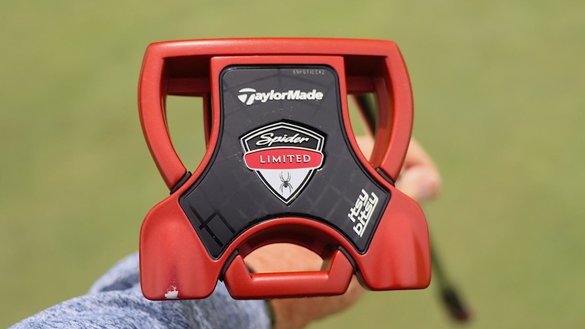 A look at Jason Day's TaylorMade Itsy Bitsy Spider Limited Red putter. (Credit GolfWRX)