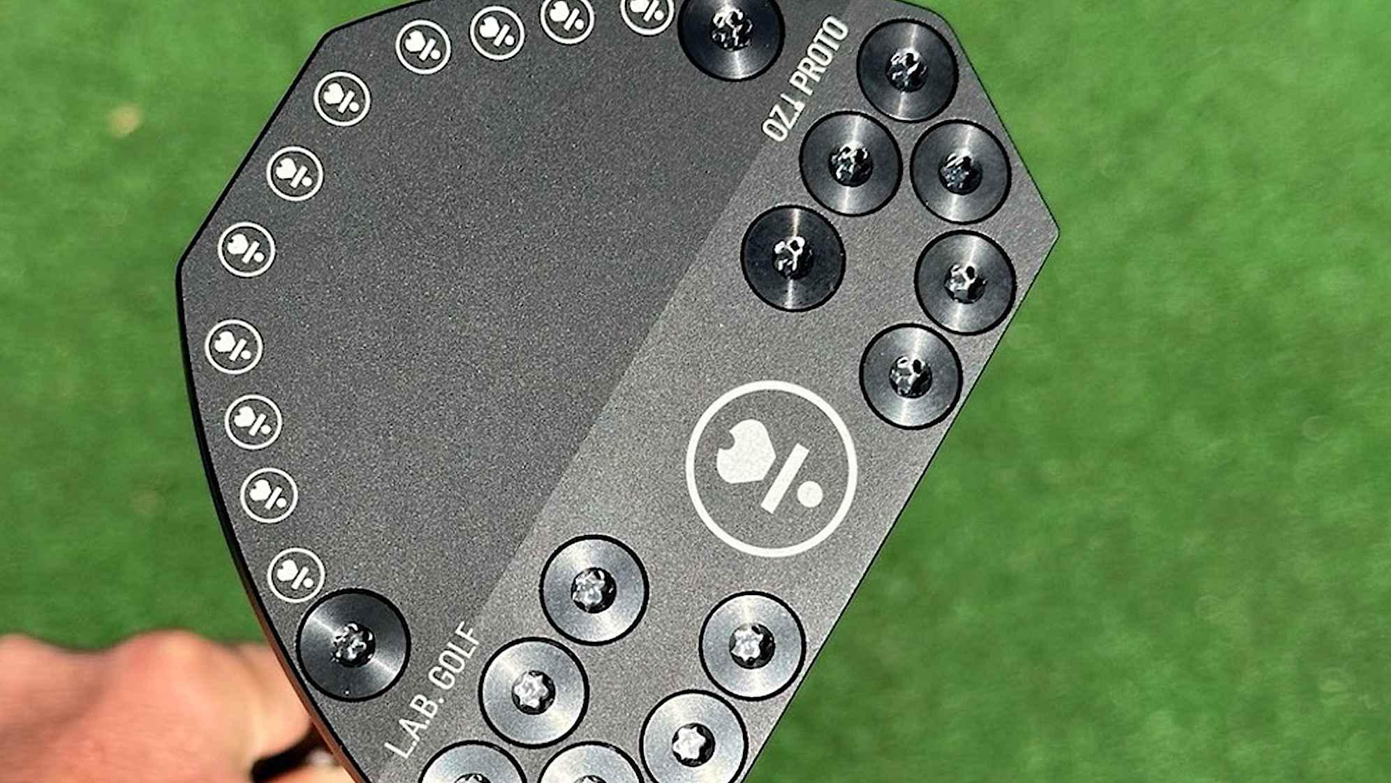 A look at Adam Scott's L.A.B. Golf prototype putter. (Credit GolfWRX)