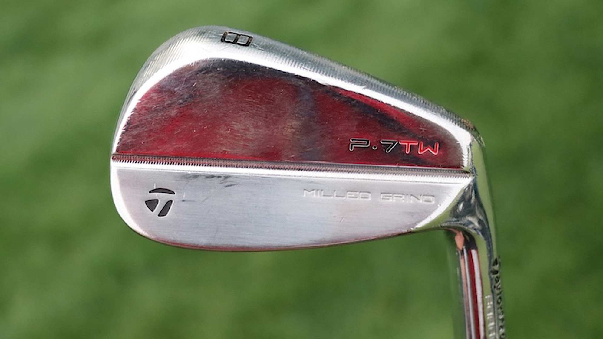 A look at Scottie Scheffler's TaylorMade P-7TW Mid Irons. (Credit GolfWRX)