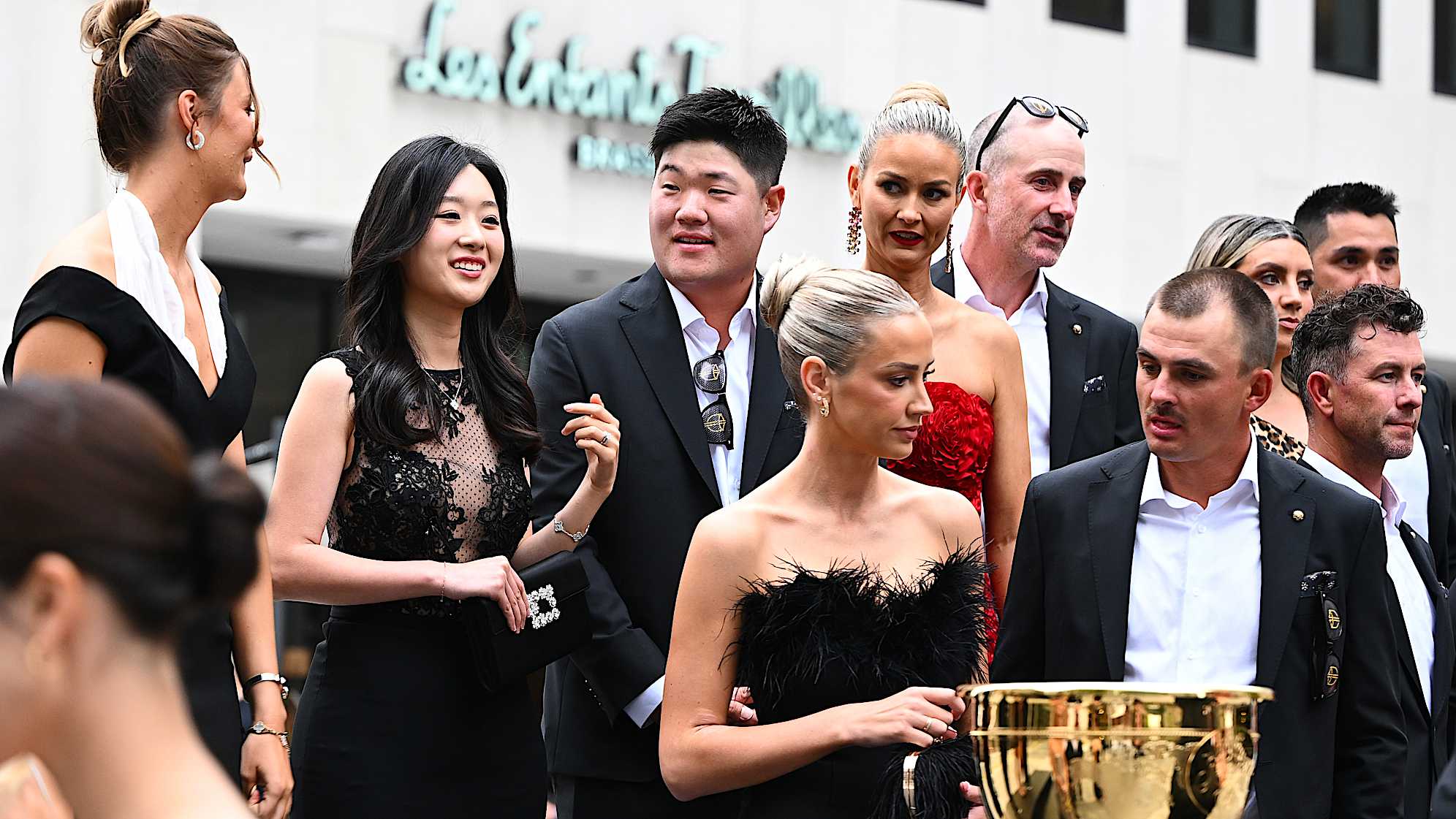 The International Team poses for a picture at The Ring in Montreal, Quebec. (Tracy Wilcox/PGA TOUR)