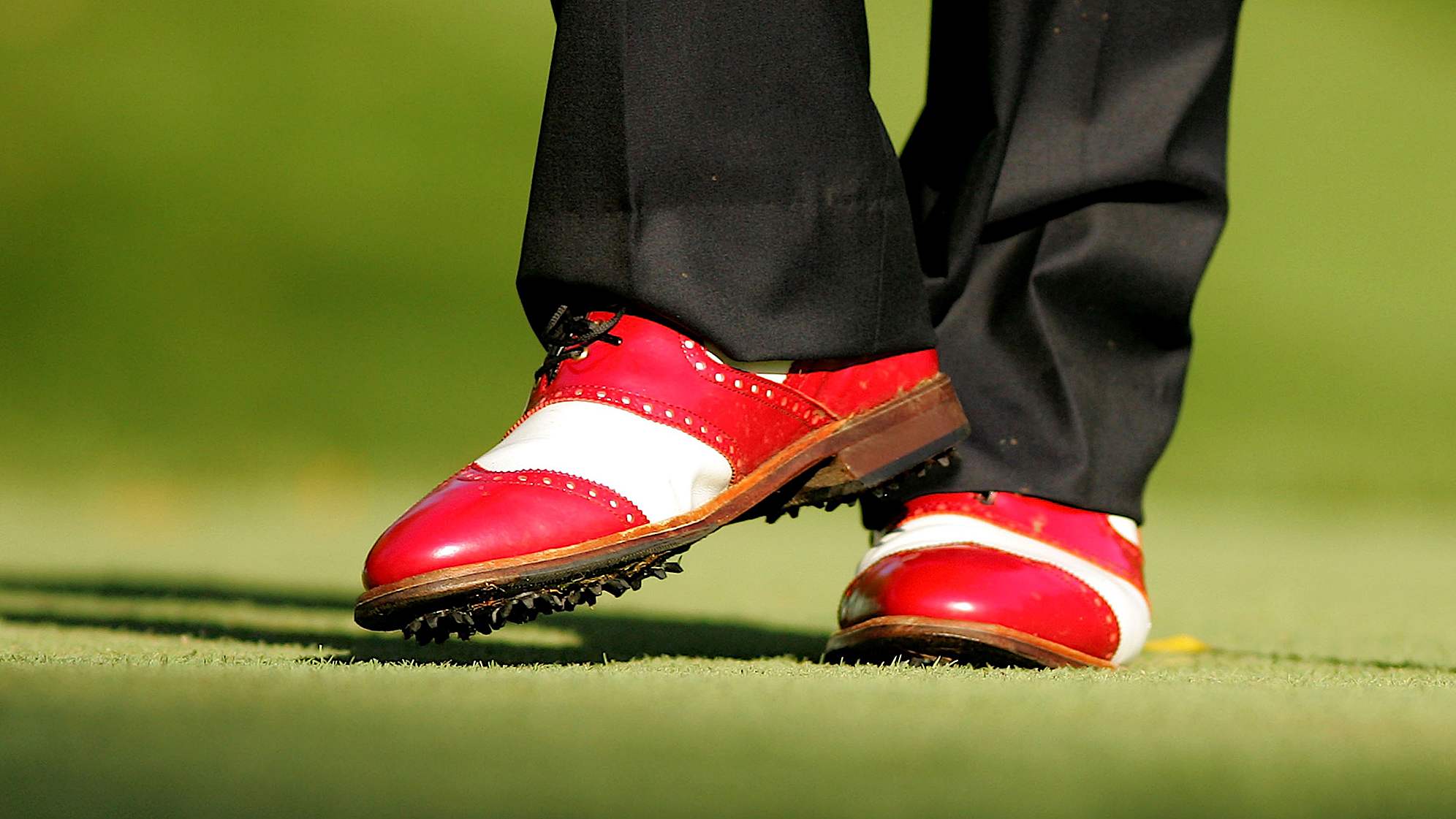 A look at U.S. Team player Hunter Mahan's shoes during the 2007 Presidents Cup. (Courtesy PGA TOUR)