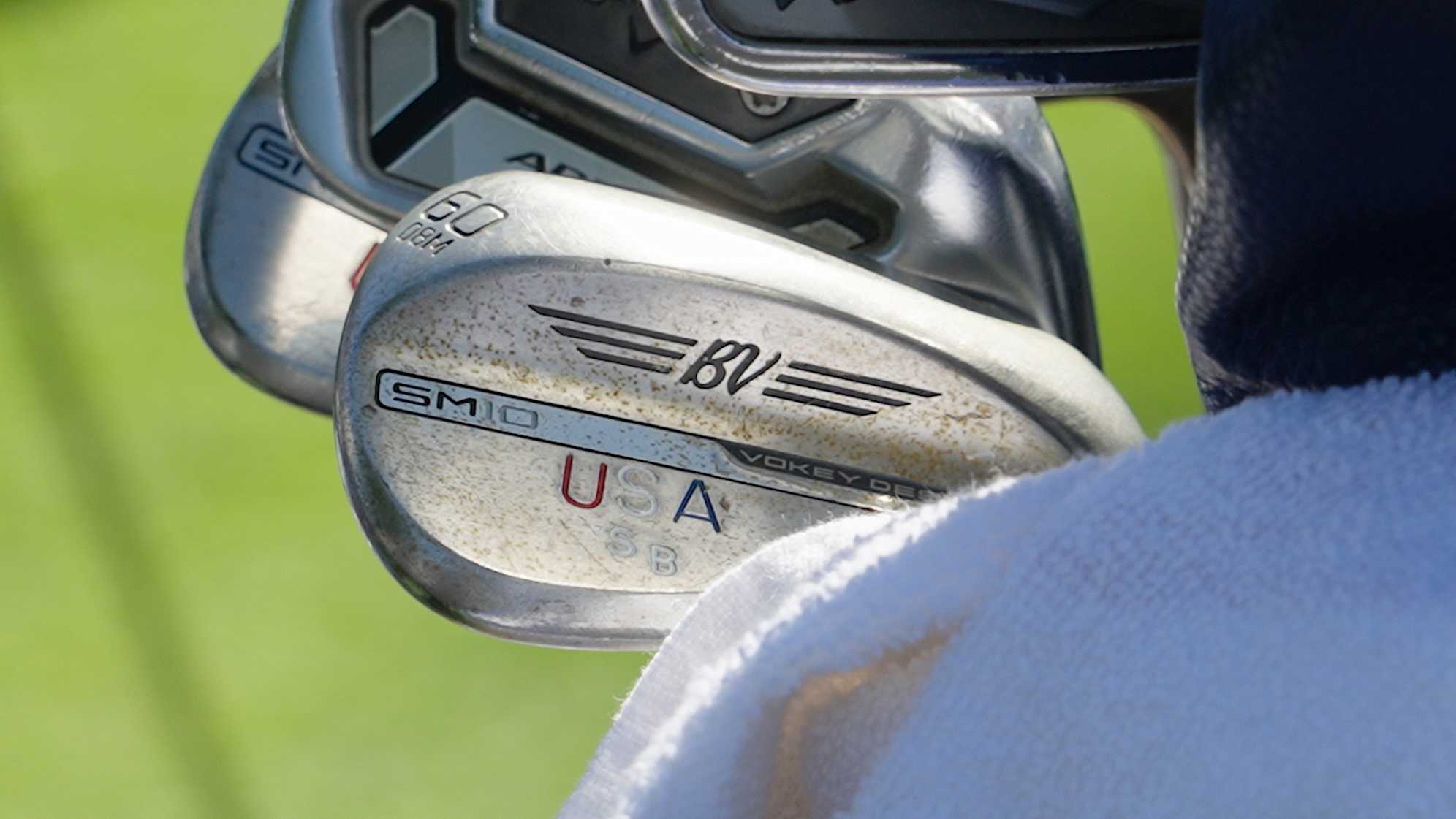 A look at Sam Burns' wedge prior to the 2024 Presidents Cup. (Ryan Nelson/PGA TOUR)