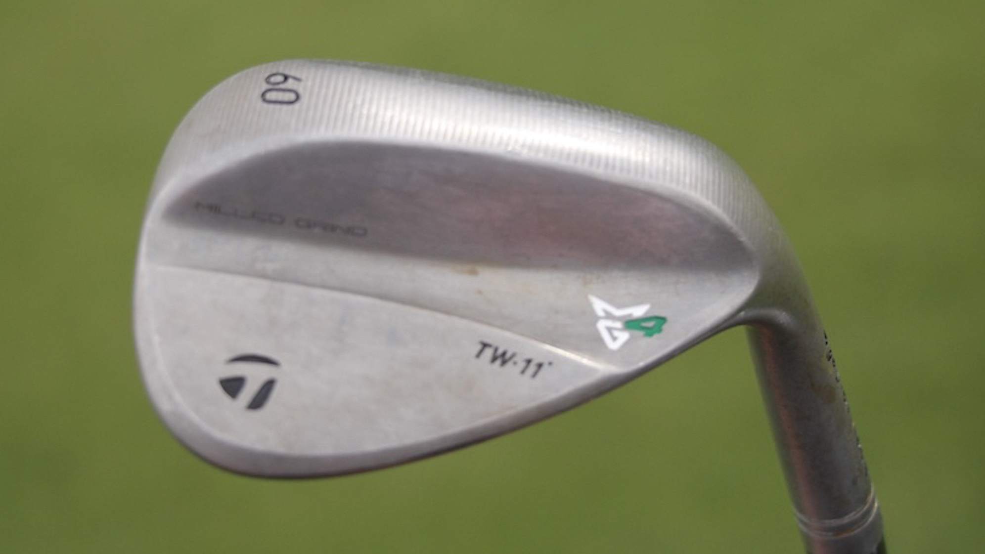 A look at Ryo Hisatsune's TaylorMade TW-grinf MG4 wedge. (GolfWRX) 