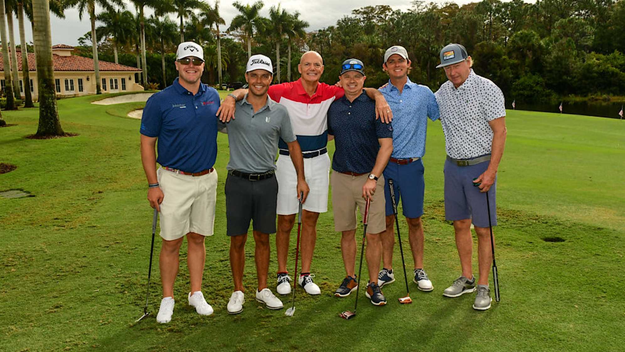 Eric Cole (second to left) has played in every GOLF FOR COPS Pro-Am since its inception, and the event has raised more than $4.2 million. (Credit McDavid Group Charities)