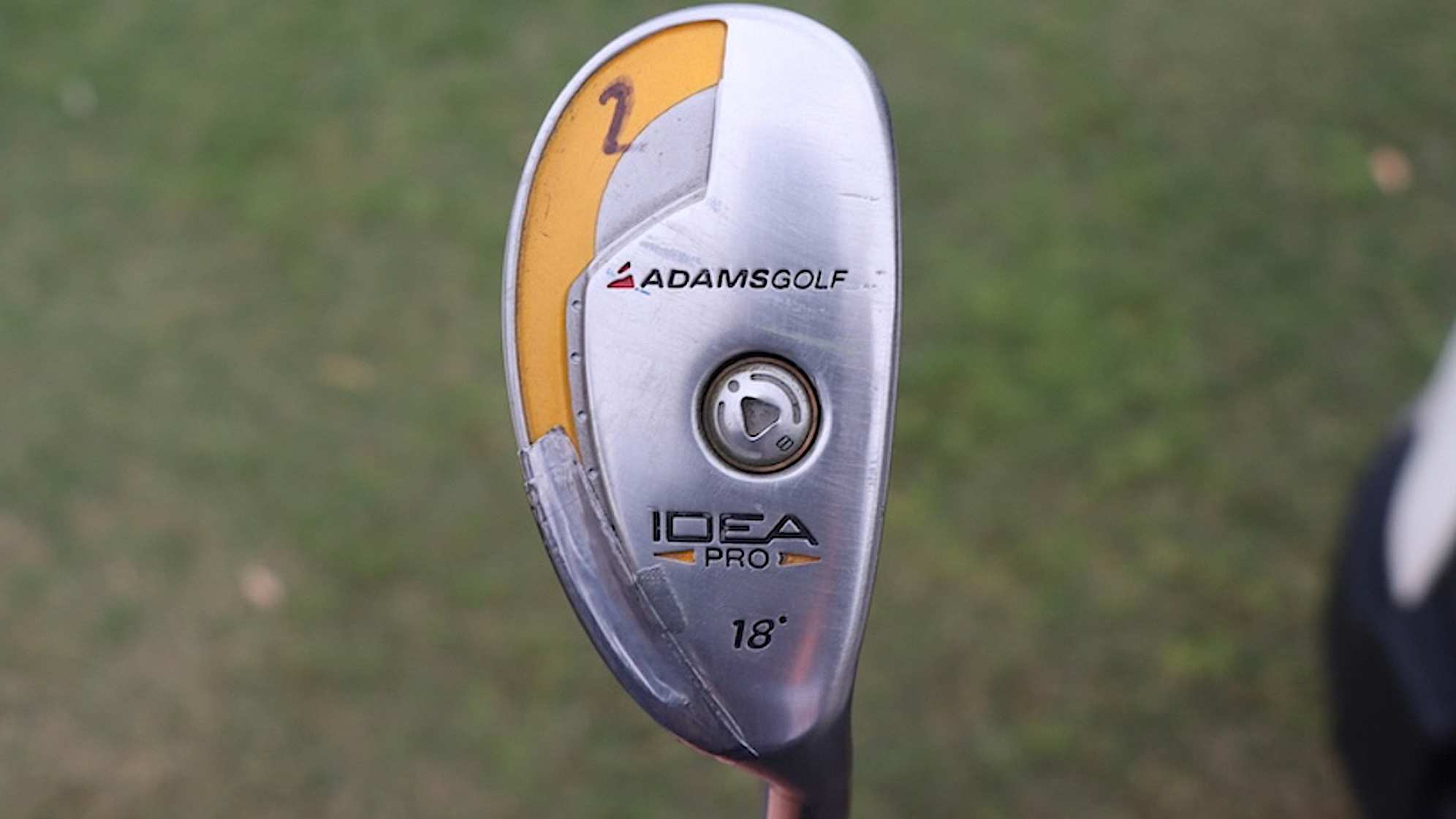 A look at Bernhard Langer’s Adams Idea Pro Tour Prototype hybrid. (GolfWRX)
