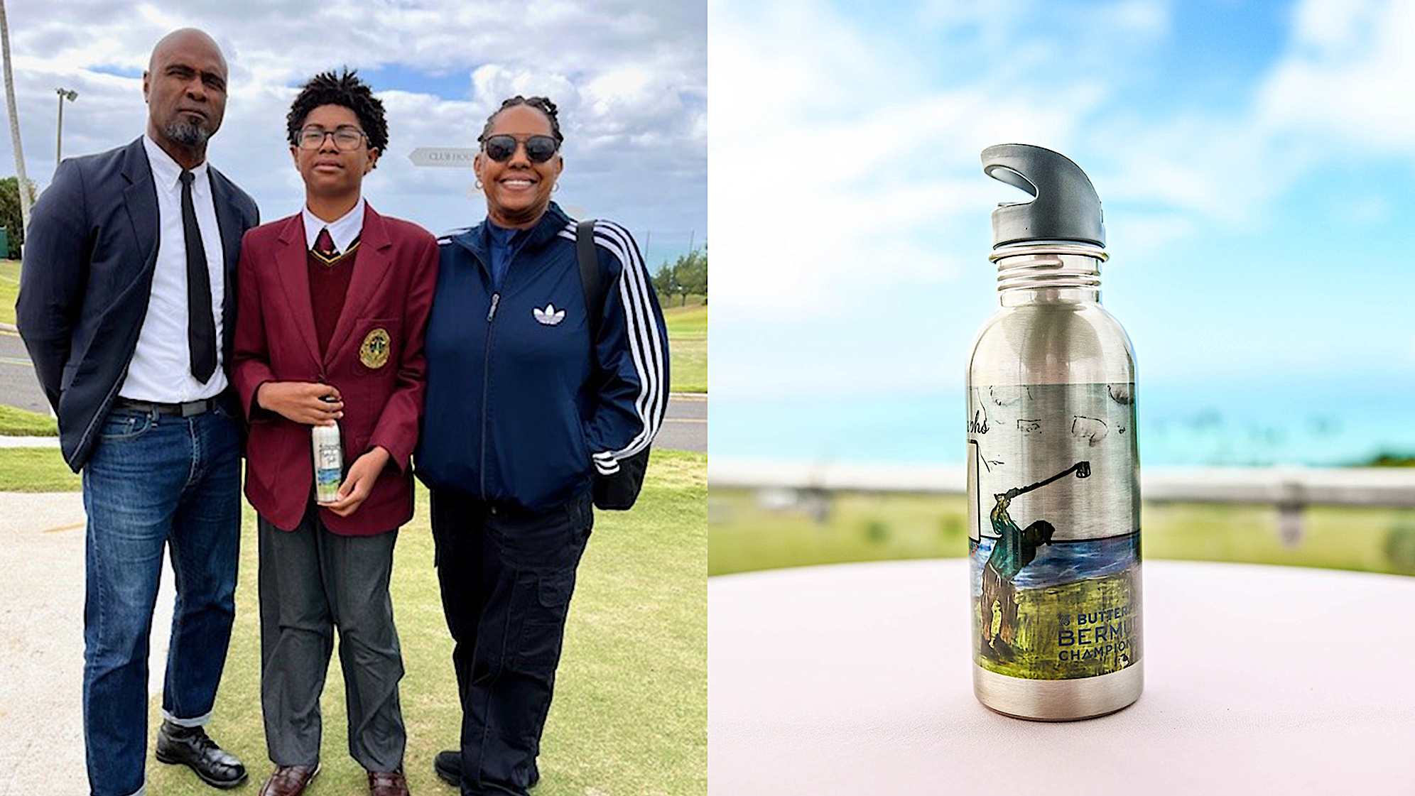 The Butterfield Bermuda Championship held an art contest soliciting designs for the artwork to be featured on the sustainable, aluminum water bottle given to players and patrons at the tournament. (Credit Doug Milne)