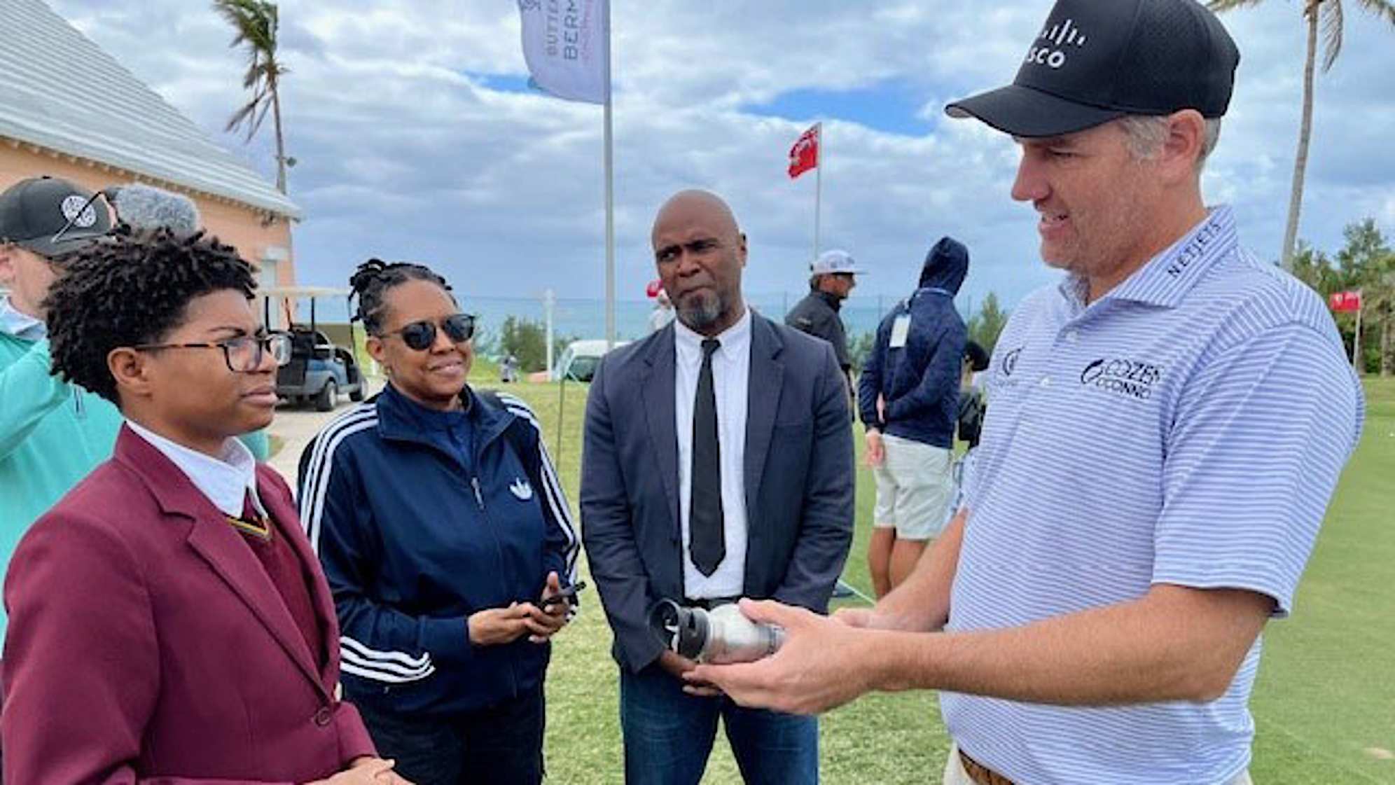 The Butterfield Bermuda Championship held an art contest soliciting designs for the artwork to be featured on the sustainable, aluminum water bottle given to players and patrons at the tournament. (Credit Doug Milne)