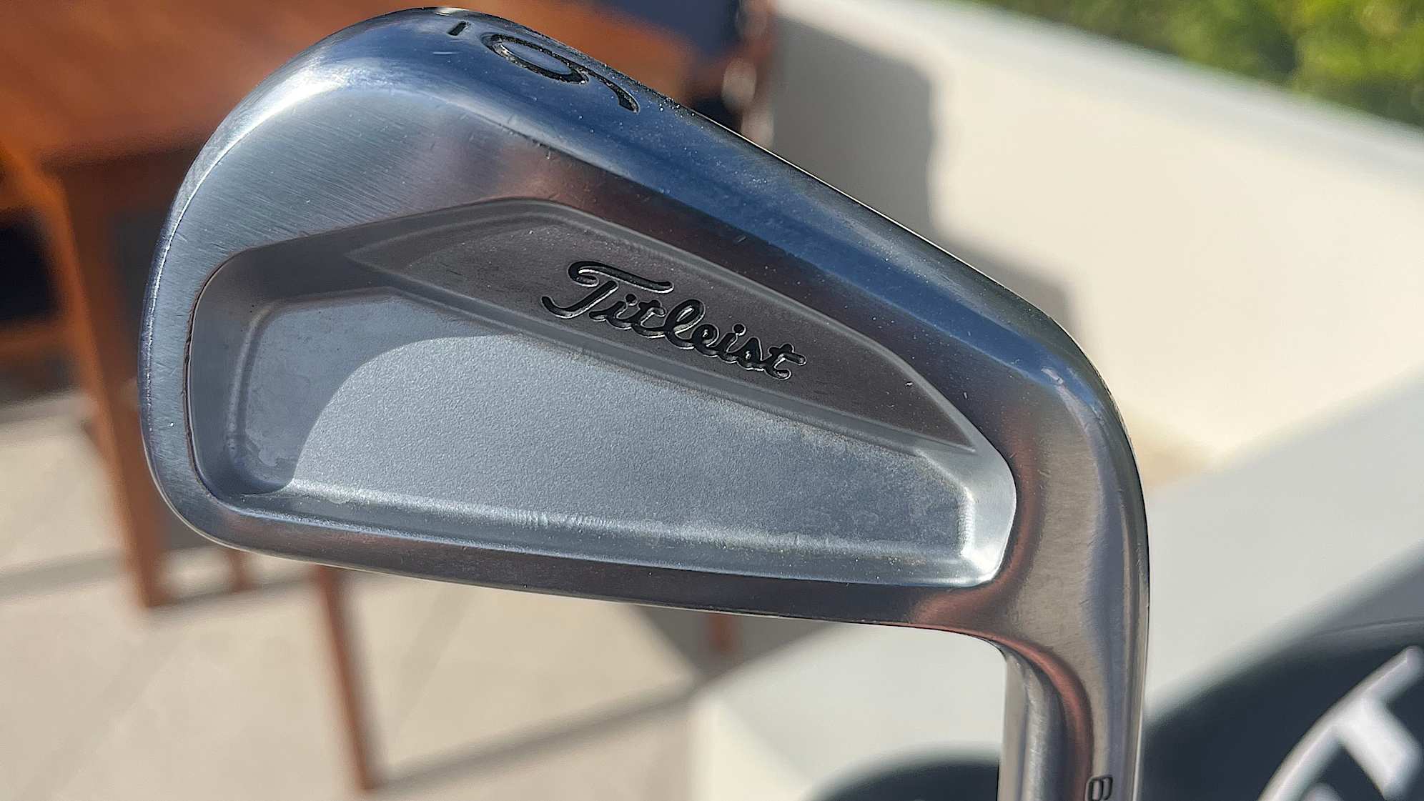 A look at Wyndham Clark's Titleist custom 632.DUB irons. (Sean Martin/PGA TOUR)