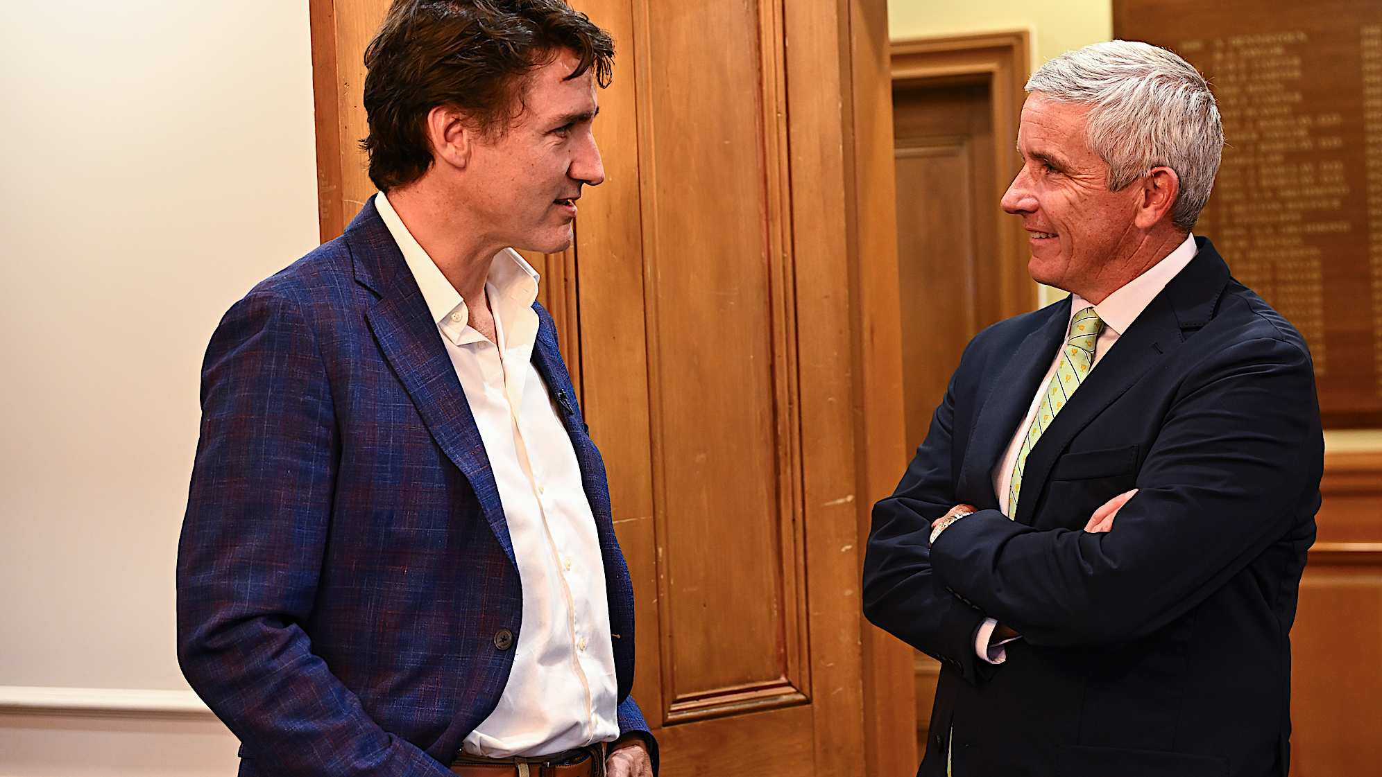 Prime time. I’ve been fortunate to meet and photograph several world leaders over my career. Canadian Prime Minister Justin Trudeau was the honorary chairman of the Presidents Cup in Royal Montreal. I was able to spend a little time with him and Commissioner Jay Monahan before the closing ceremony. Away from the crowds, its always cool to see two guys just chatting about golf.