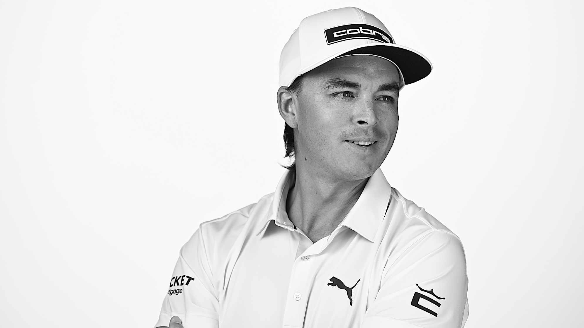 Grant Thornton ambassador Rickie Fowler, at a promo shoot a few months after being on dad-duty at home during the fall season.