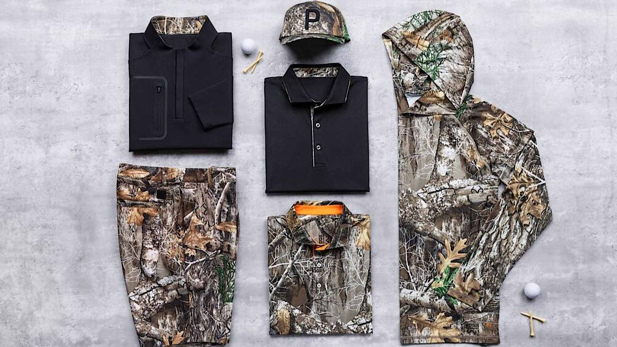 The Puma Golf x Realtree collection launched on Feb. 23. (Courtesy Puma Golf)