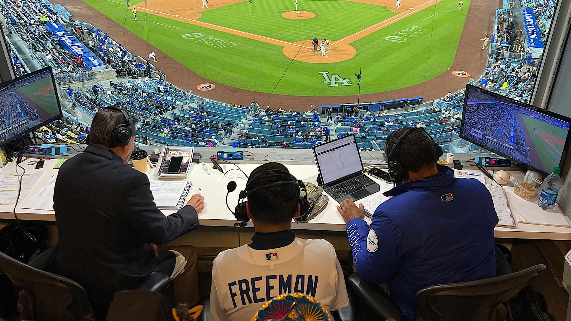 Through the TGR Learning Lab, Diego Ponce met a stadium host for the Dodgers there who connected him with the team’s Spanish-language broadcasters. (Credit TGR Foundation)