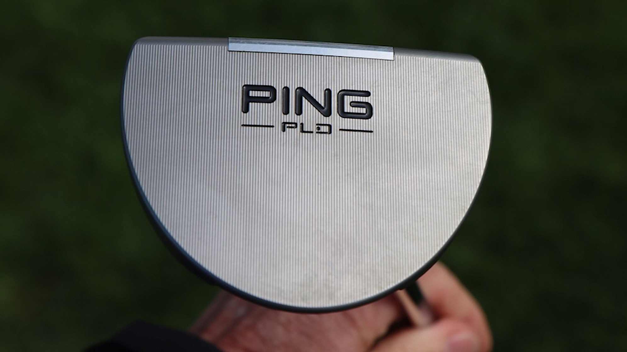 A closer look at. the sole of Viktor Hovland's new Ping PLD Oslo “Onset” putter. (Courtesy GolfWRX)