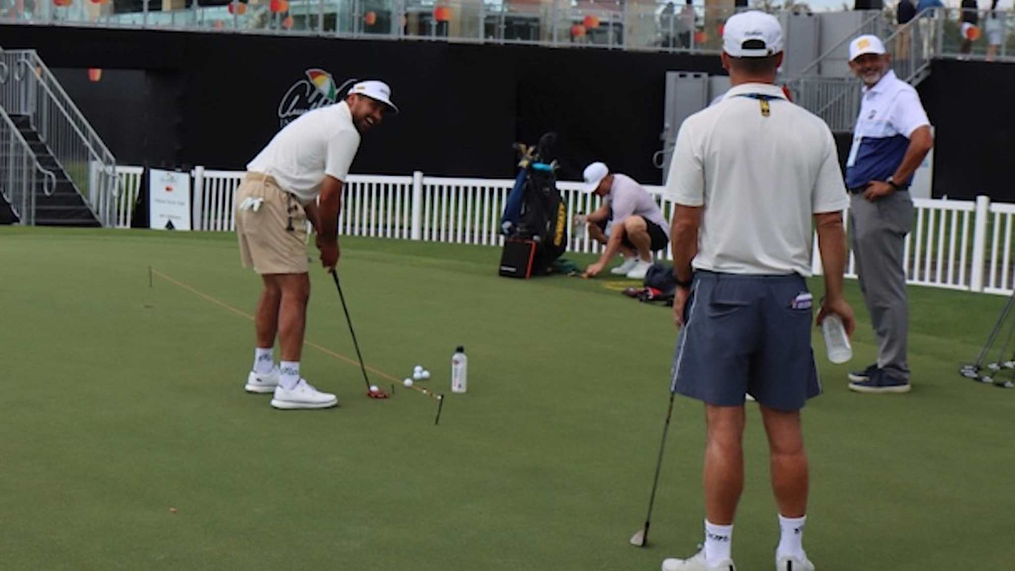 Jason Day testing the TaylorMade Spider 5K-ZT. (Courtesy GolfWRX)