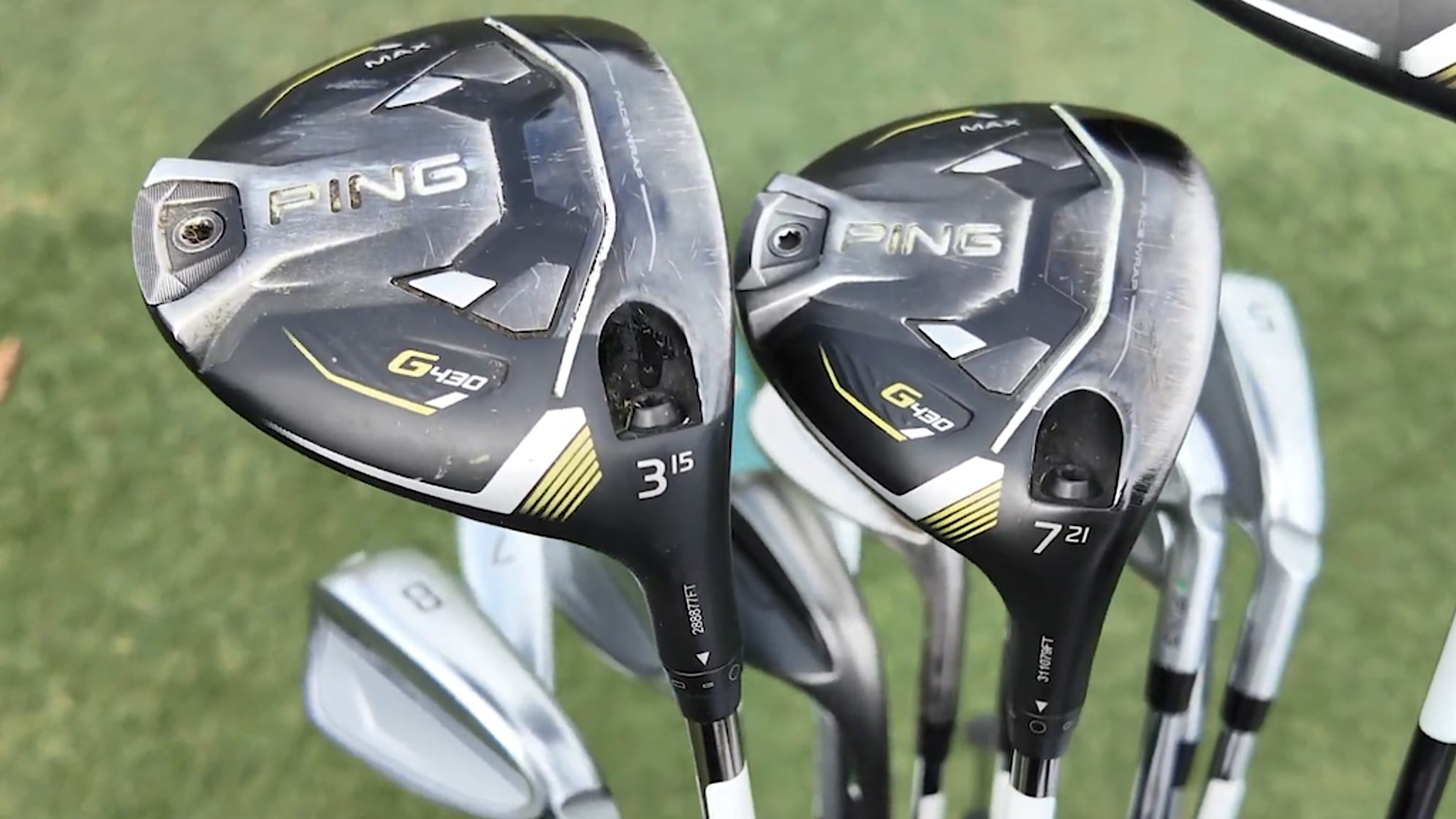 A closer look at Vince Carter's woods at the 2025 Arnold Palmer Invitational presented by Mastercard pro-am. (Courtesy GolfWRX)