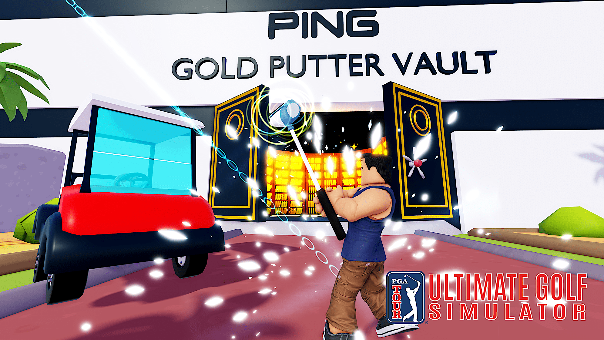 A preview of the Ultimate Golf Simulator, which launches March 19 on Roblox. (Courtesy Roblox)