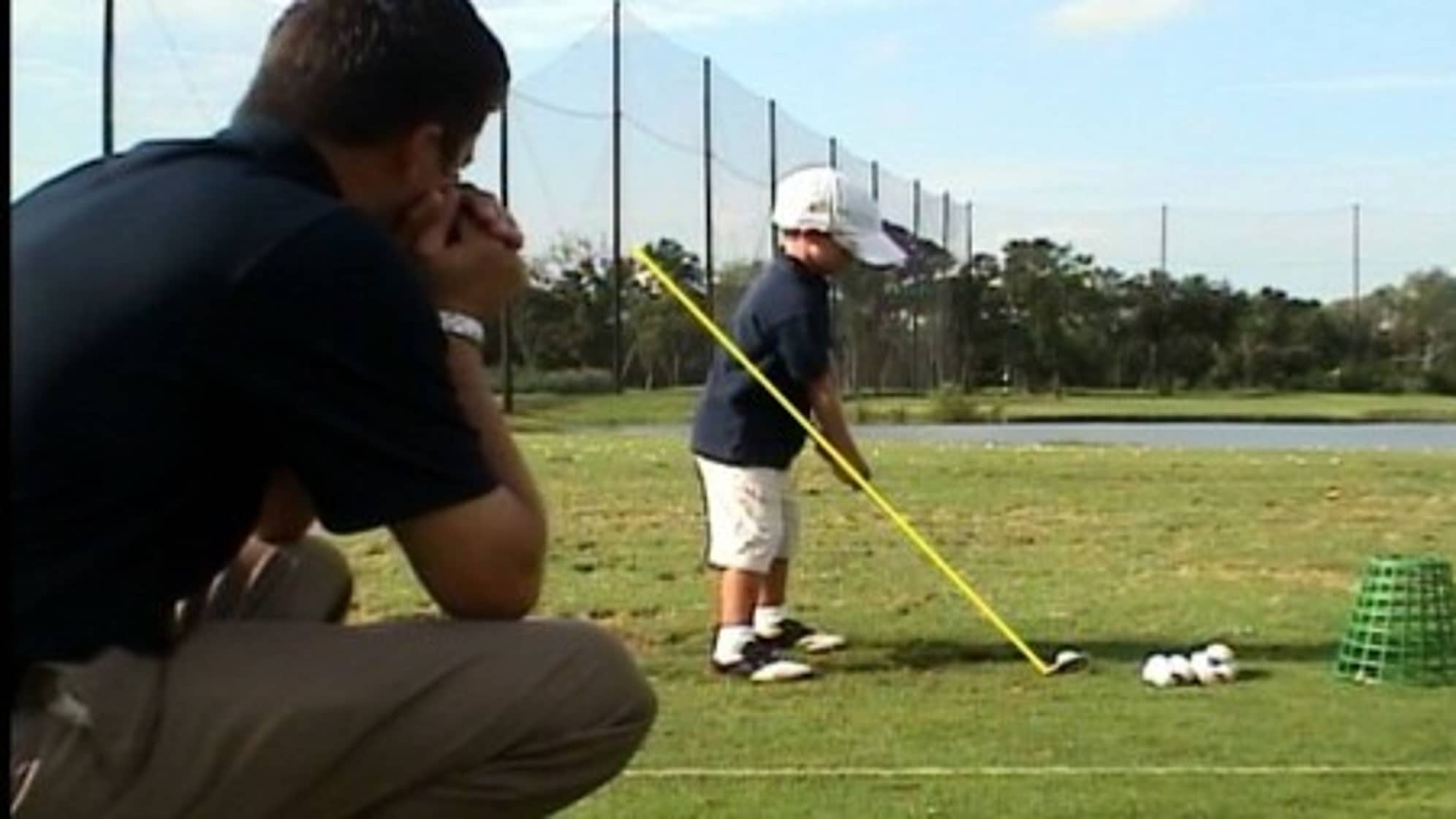 Noah Goodwin starting golfing as a toddler. (Courtesy Jeff Goodwin)