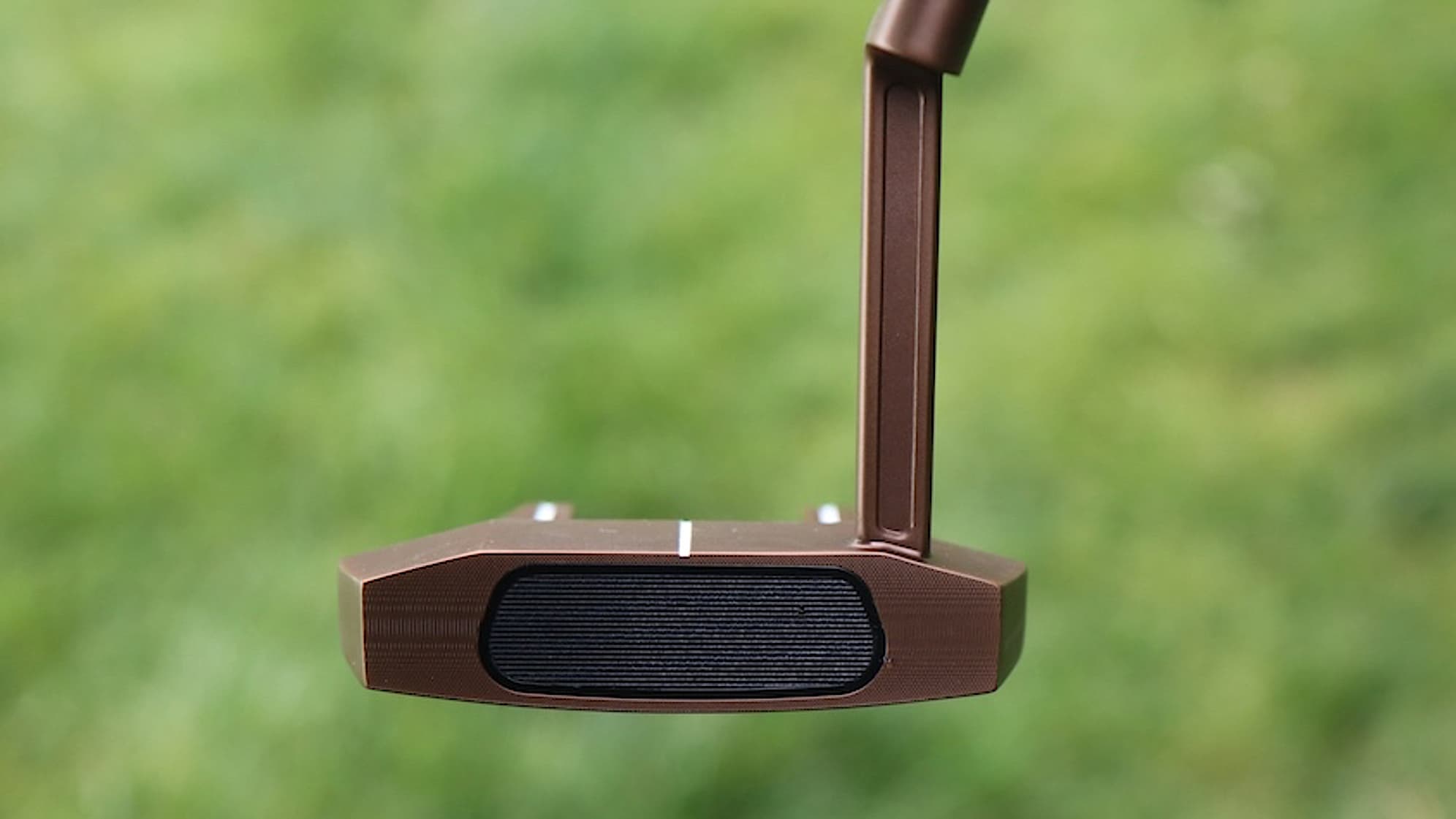 A look at the Odyssey Giraffe-Beam No. 7 putter at the Truist. (GolfWRX)